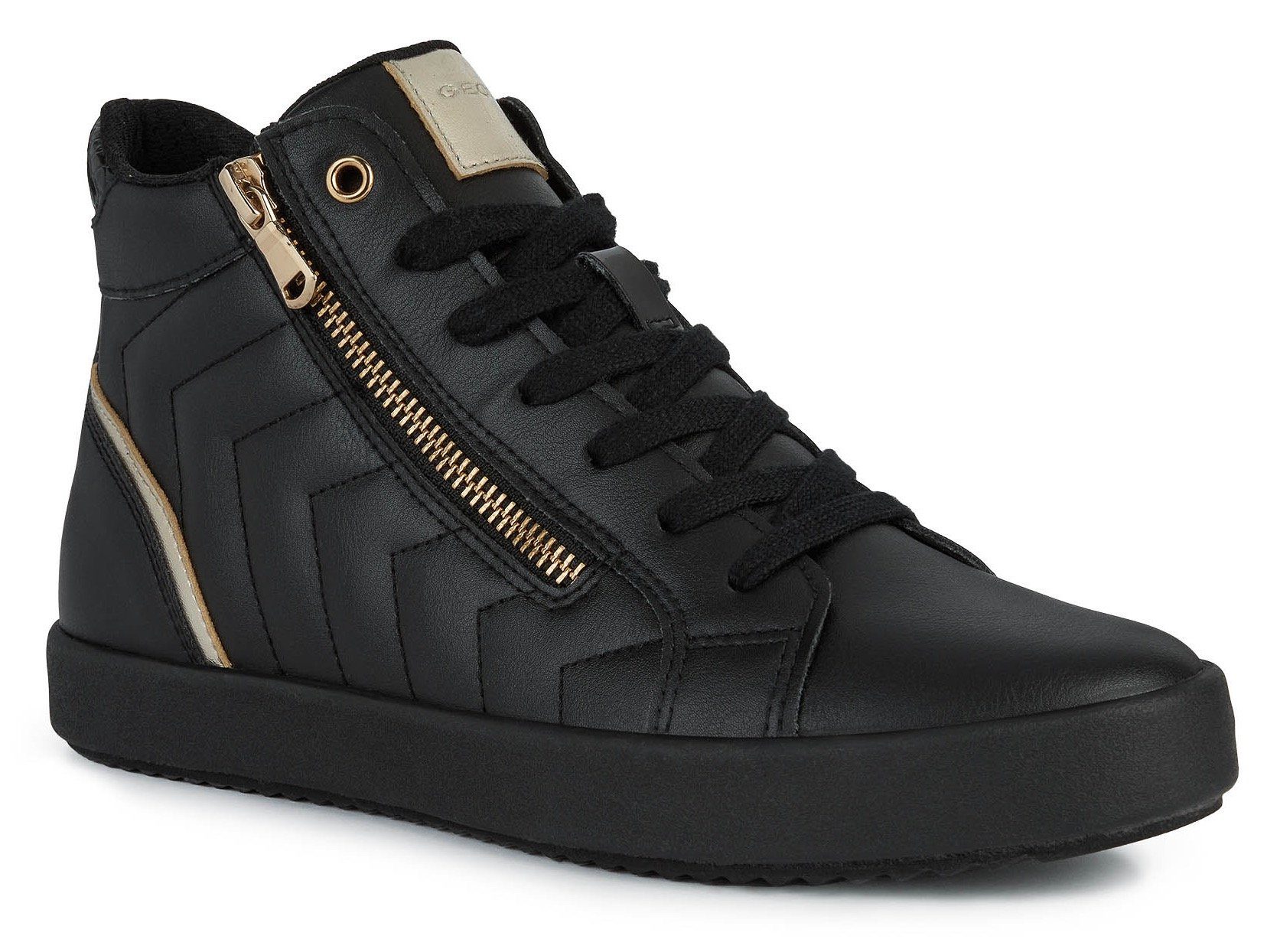 Geox D BLOMIEE Sneaker mit Steppung modischer schwarz