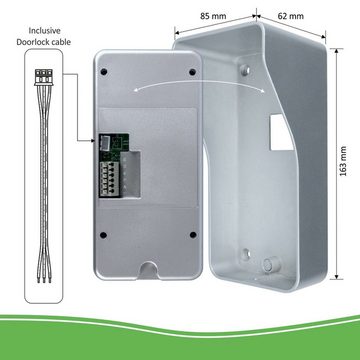Elro DV447WIP Video-Türsprechanlage (Außenbereich, Innenbereich, 2-tlg., Video Gegensprechanlage mit App)
