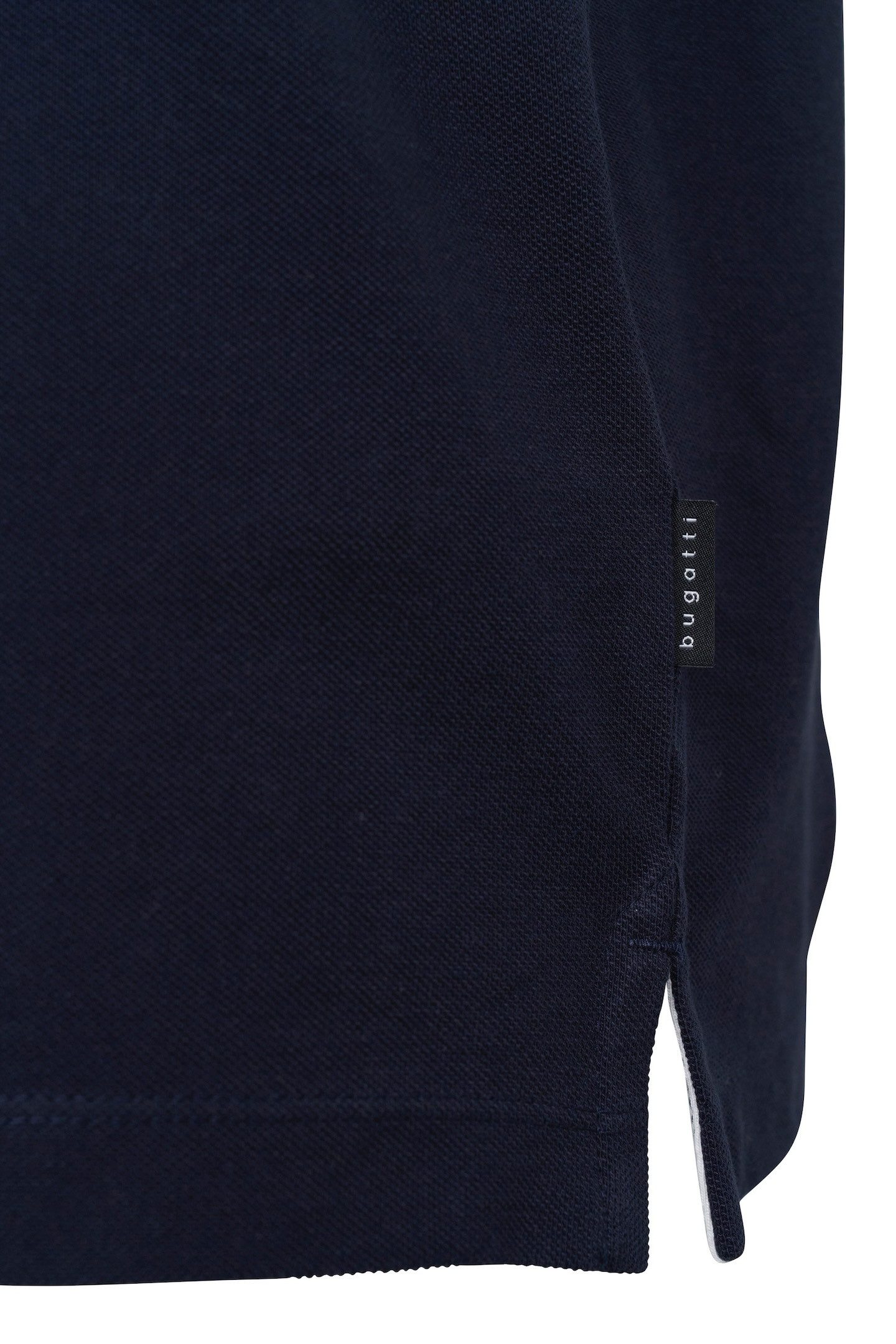 bugatti Poloshirt mit Kontraststreifen und Bruststickerei