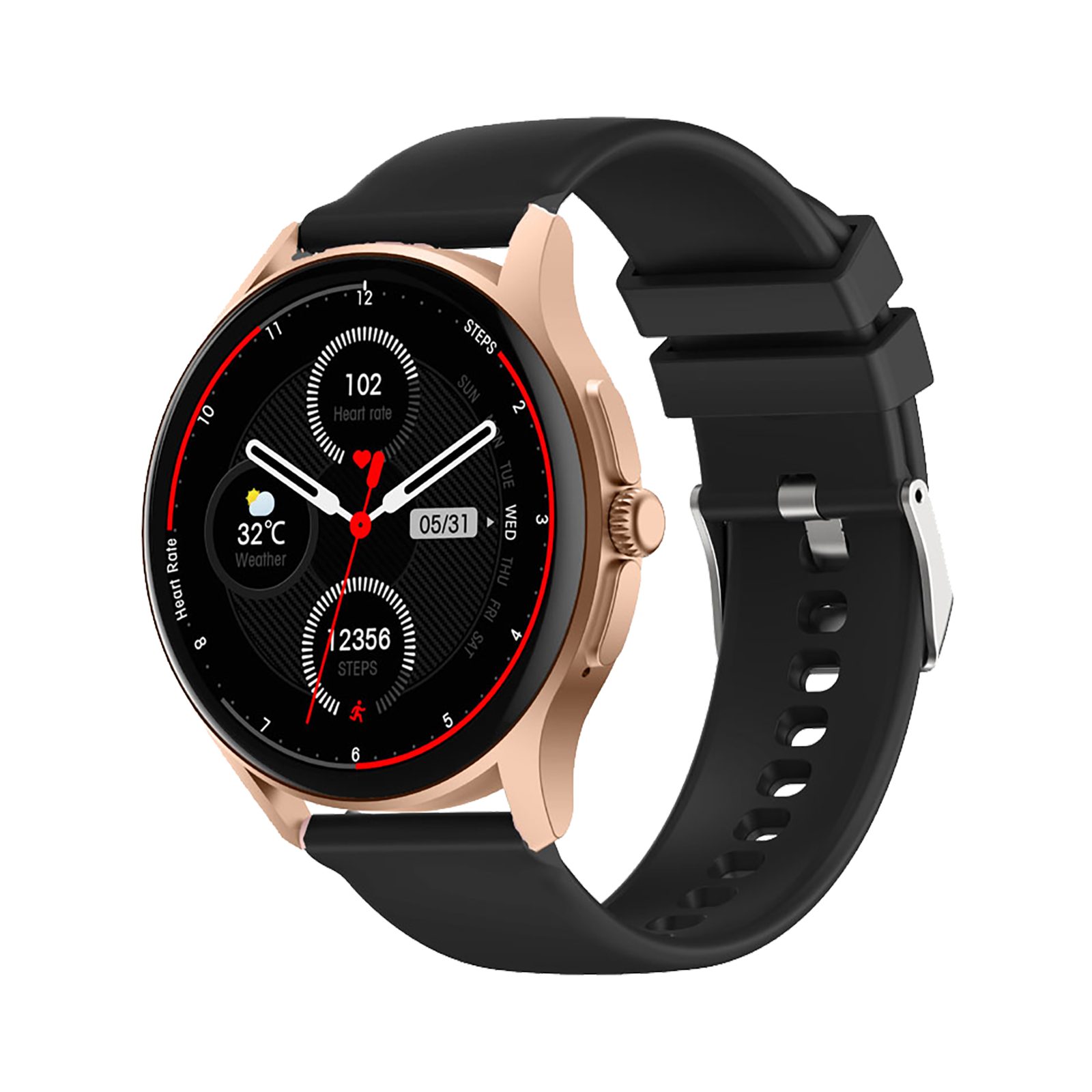 Knauermann Neo Gesundheitsuhr mit Telefonfunktion Sturzerkennung Smartwatch, Bluetooth