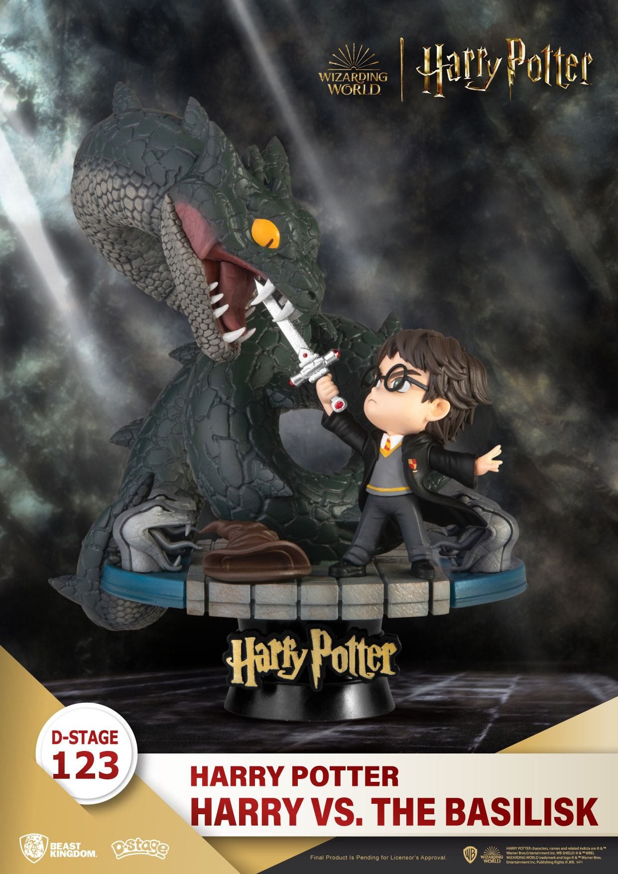 Beast Kingdom Toys Dekofigur Harry Potter D-Stage PVC Diorama Harry vs. the Basilisk 16 cm (1 St), Sammlerstück