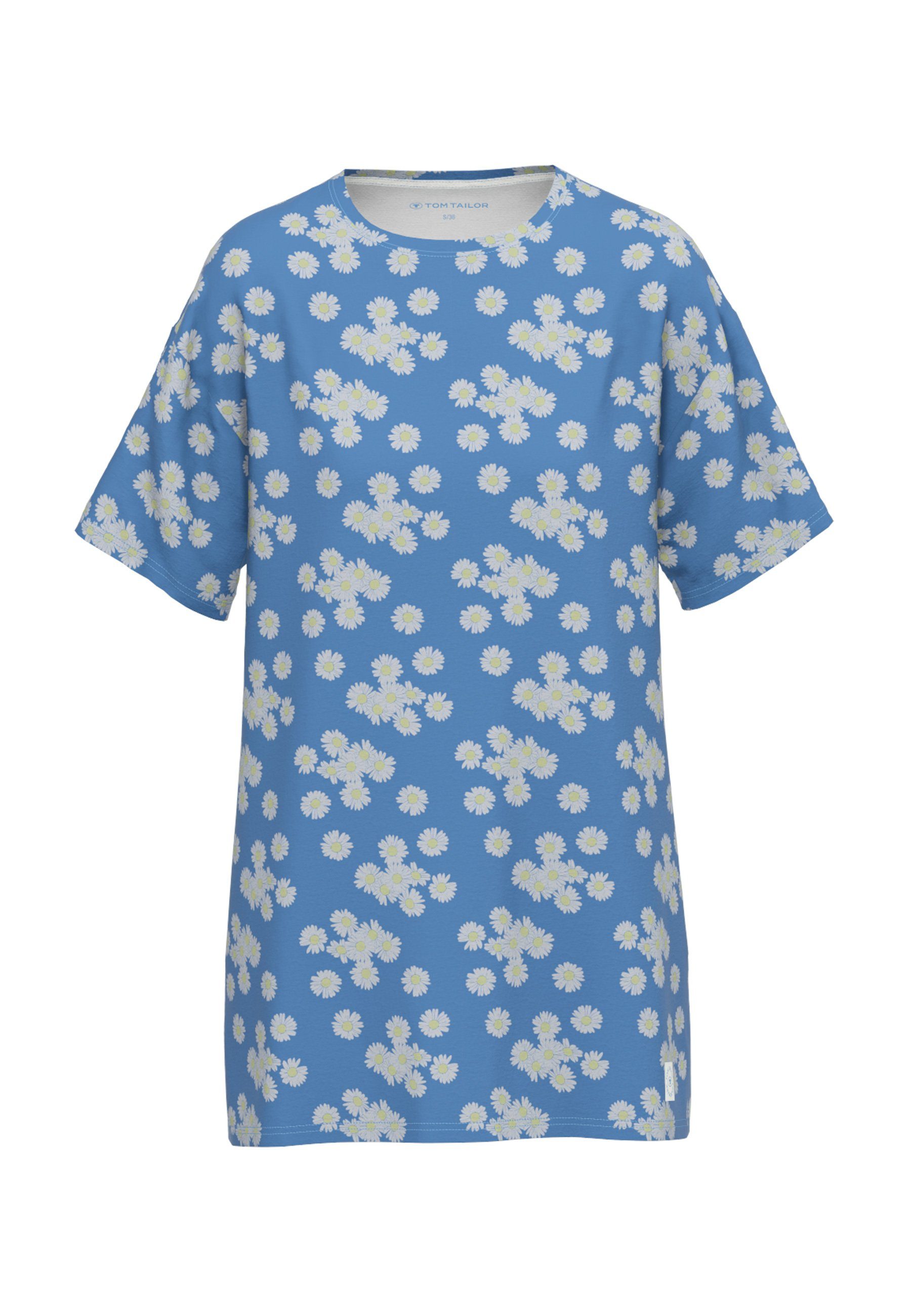 TOM TAILOR Nachthemd Positivism locker, weich, mit Print, Kurzarm, Rundhals günstig online kaufen