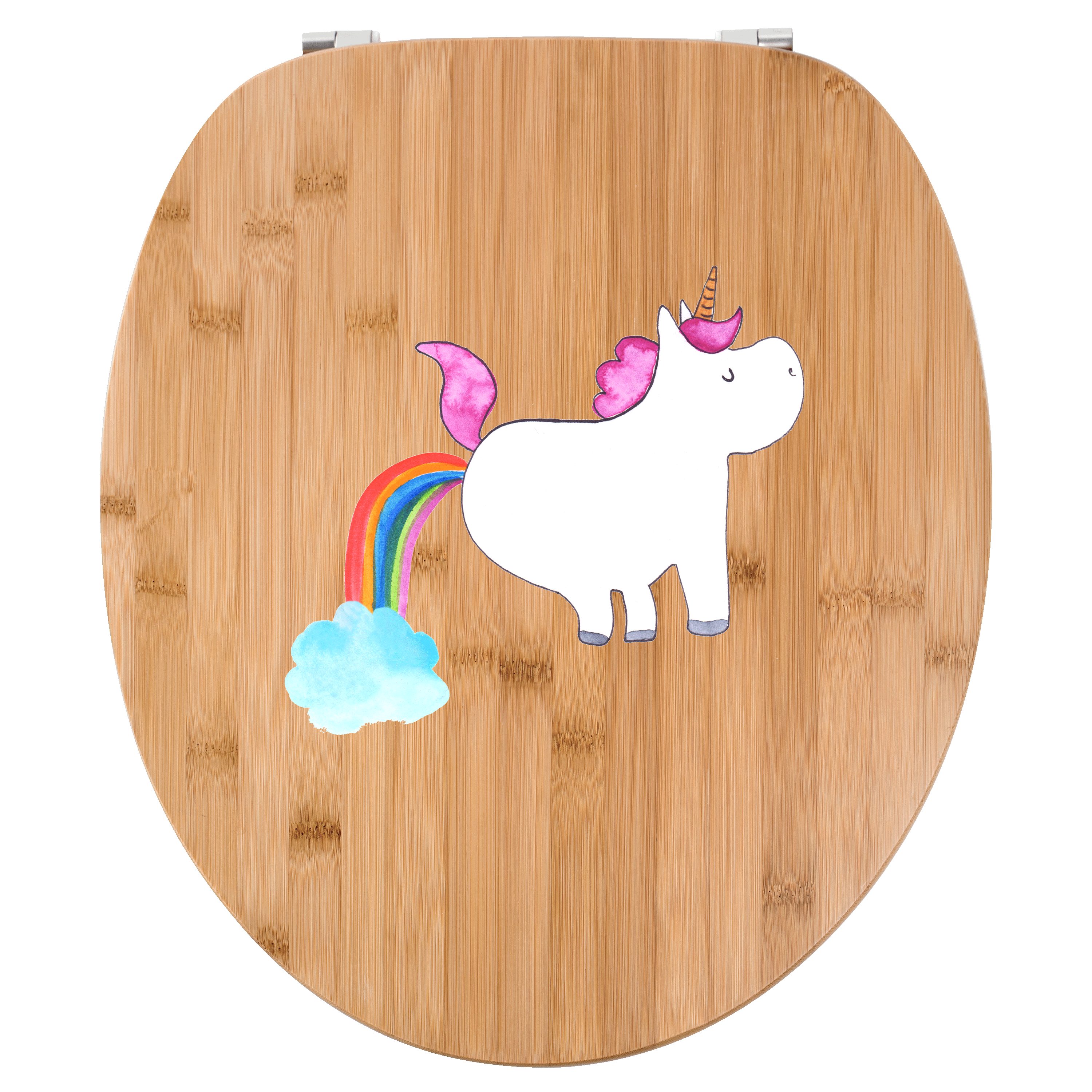 WC-Sitz Einhorn Pupsen - Transparent - Geschenk, Toilette, Klodeckel, Klobril