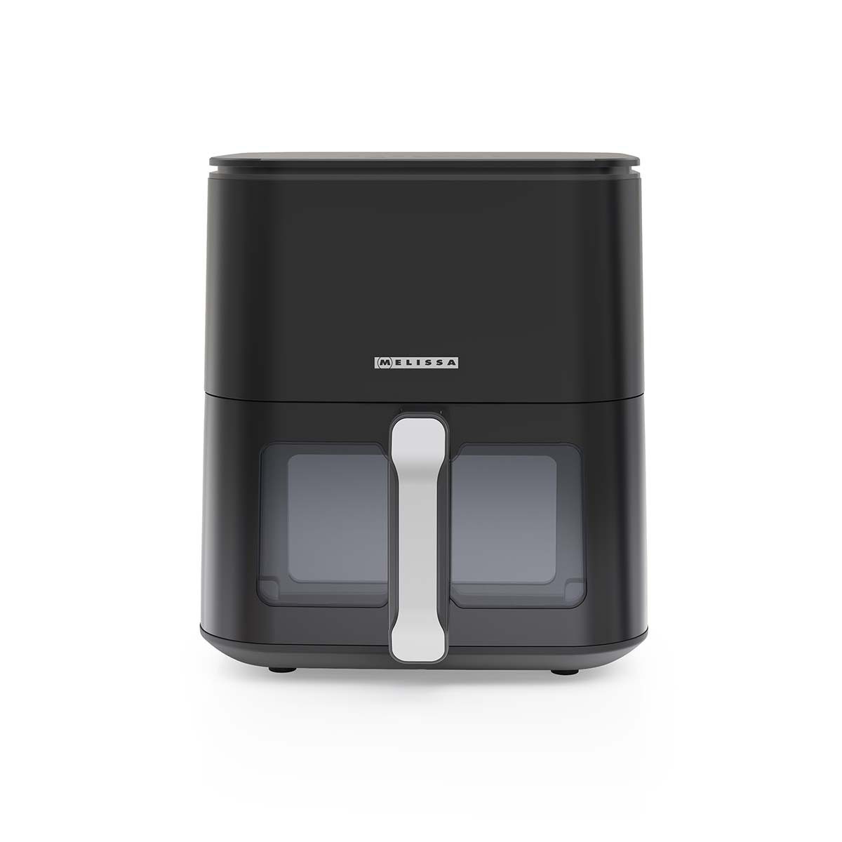 MELISSA Heißluftfritteuse 16290102, 1500 W, Digitale XL Luftfritteuse 5L, 1500W, 8 Programme & Sichtfenster
