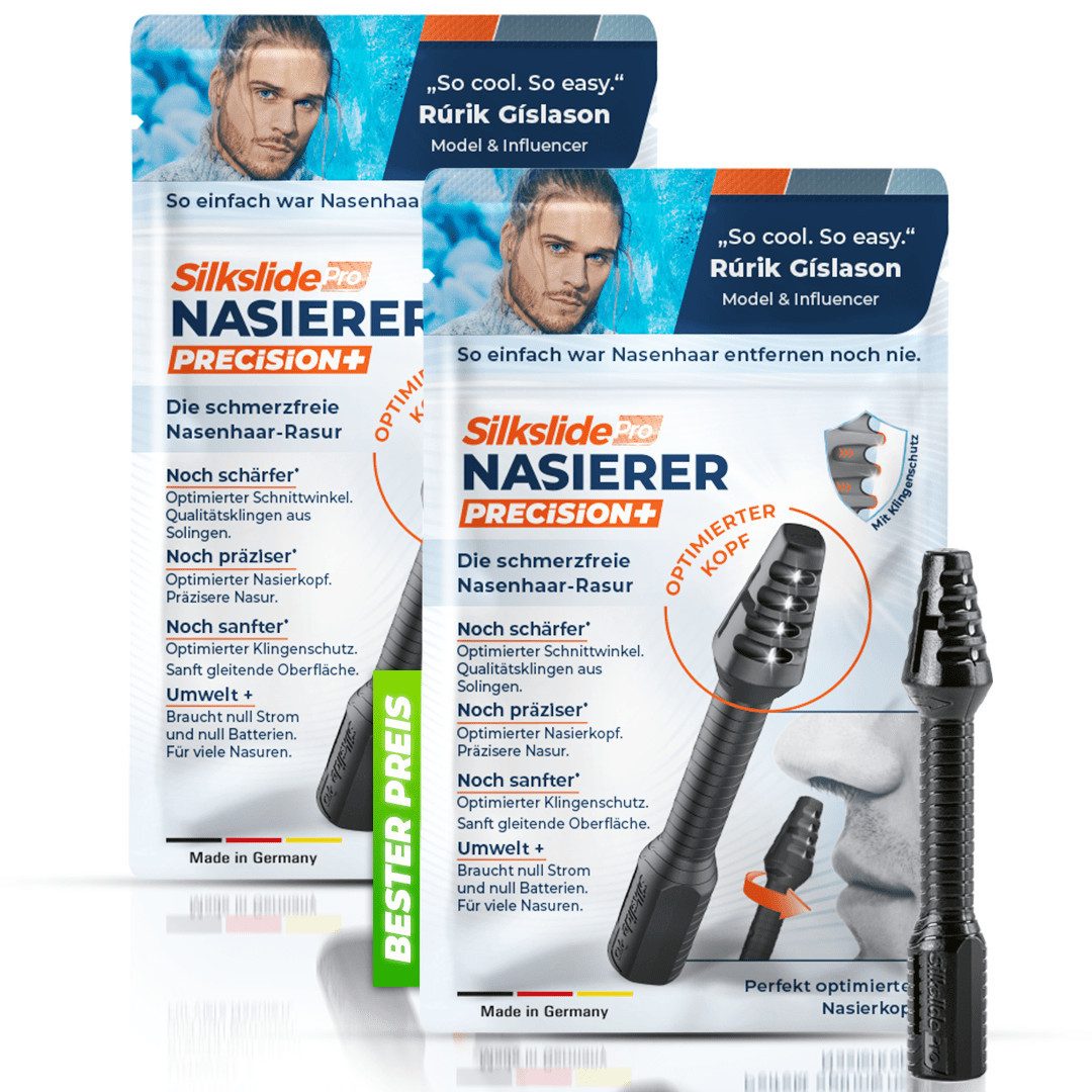Silkslide Pro Nasen- und Ohrhaartrimmer Nasierer_SilkslidePro_Doppelpack