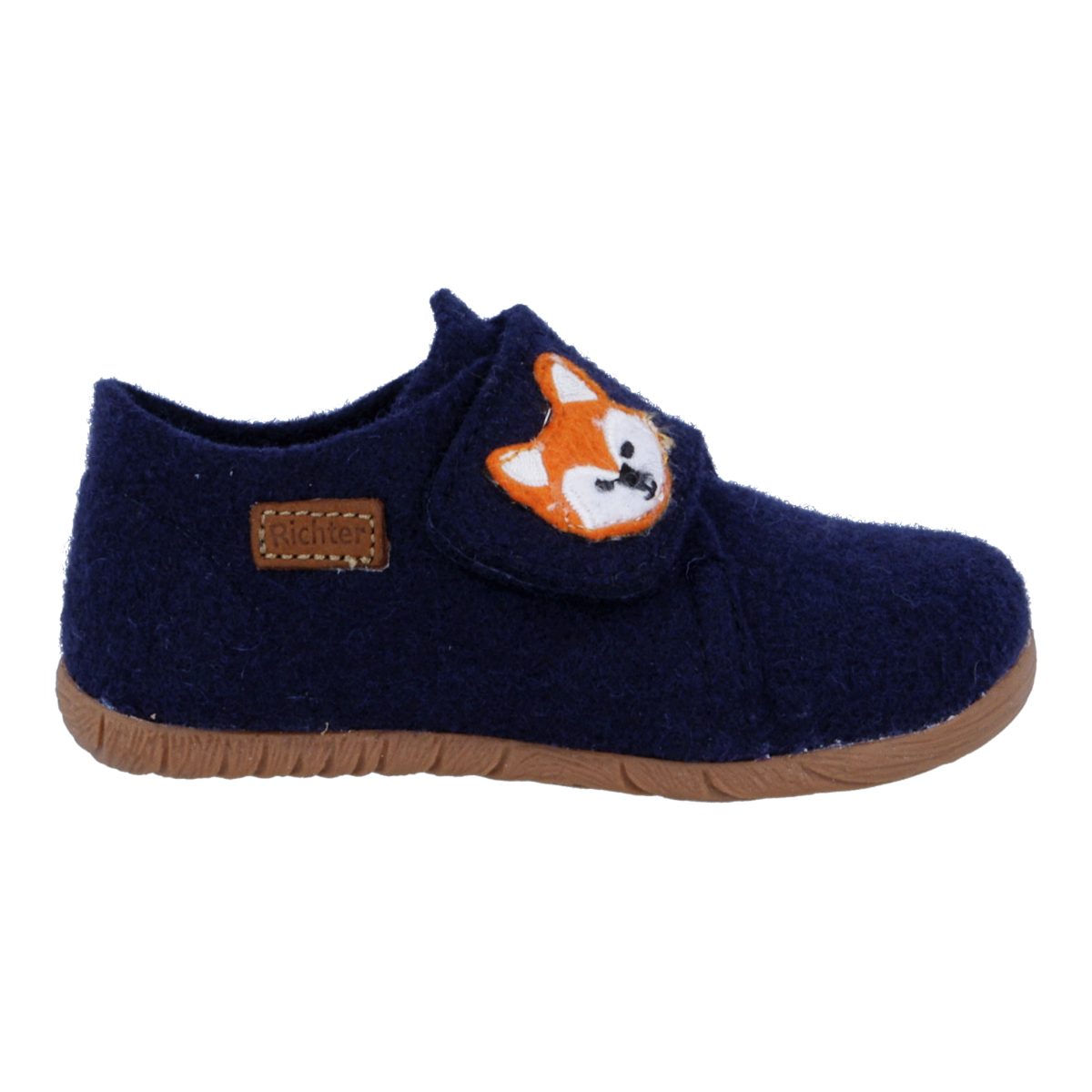Richter Filzi (Felt) Hausschuh Klettschuh mit Aufnäher, Größenschablone zum Download