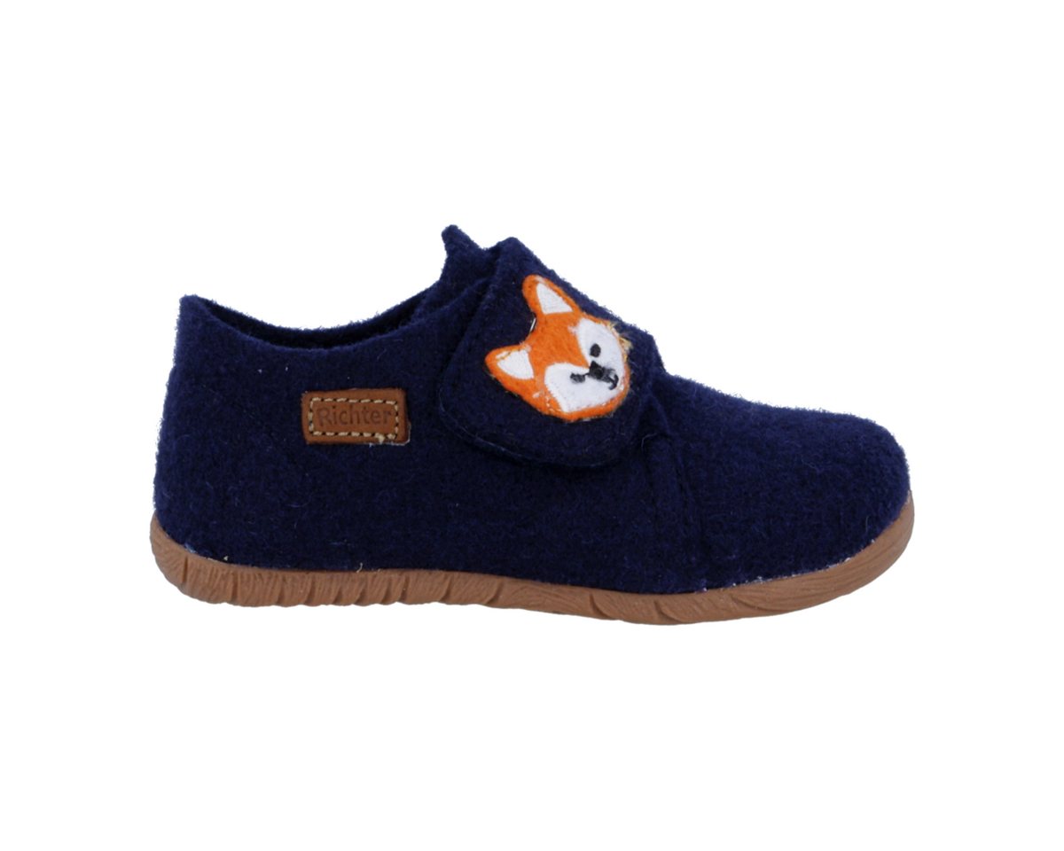 Richter Filzi (Felt) Hausschuh Klettschuh mit Aufnäher, Größenschablone zum Download
