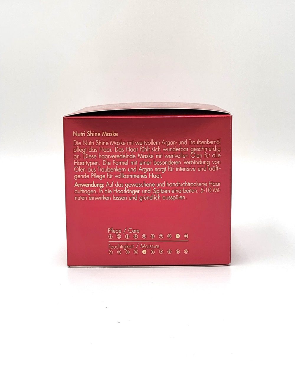 ALCINA Haarmaske ALCINA Nutri Shine Maske für geschmeidig glänzendes Haar (200 ml), Packung, Luxuriöse Haarmaske mit Arganöl für seidig glänzendes Haar.