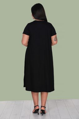 Modabout Abendkleid Damen Midikleid Sommerkleid für große Größen - NELB0513Y9261SYH (1-tlg)