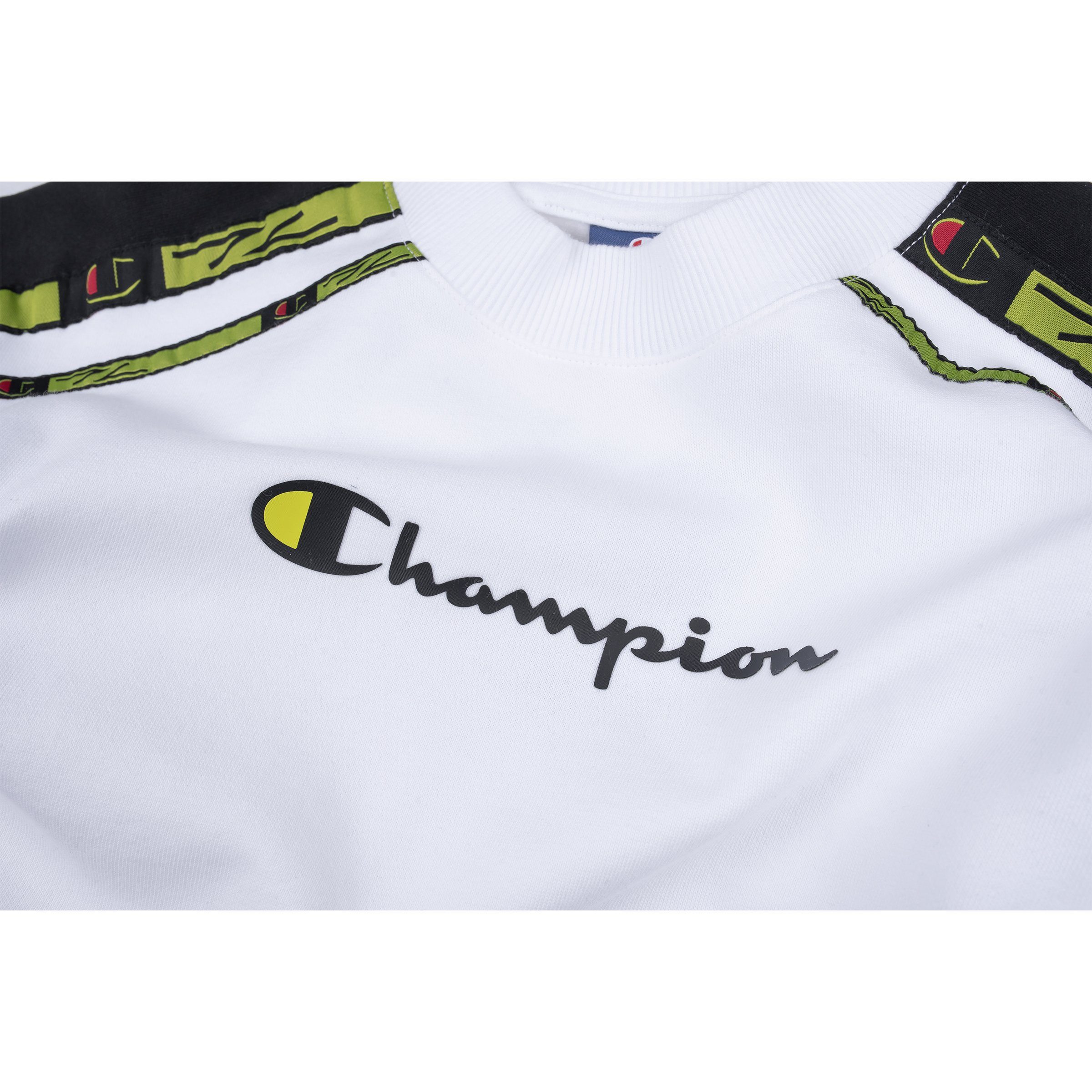 Champion Sweatshirt weiß (wht)/grün (nbk) 113339 (dgrjm)/schwarz Champion Crewneck Sweatshirt Damen