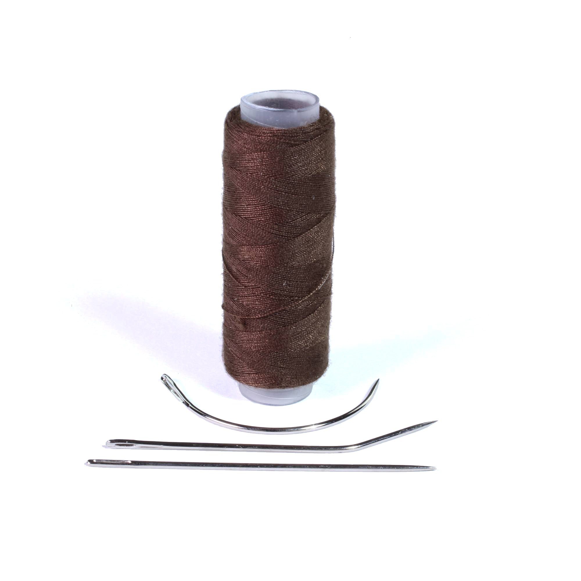 hair2heart Echthaar-Extension Tressier Set für Tressen Braun