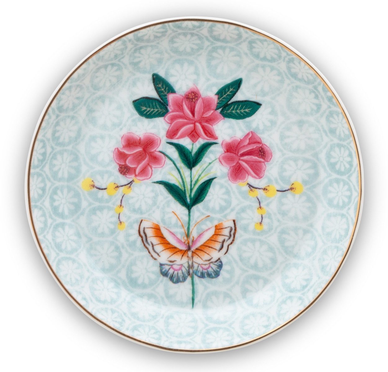 PiP Studio Teller Blushing Birds Teebeutelablage white 9 cm, Tea Tip Blushing Birds White 9cm