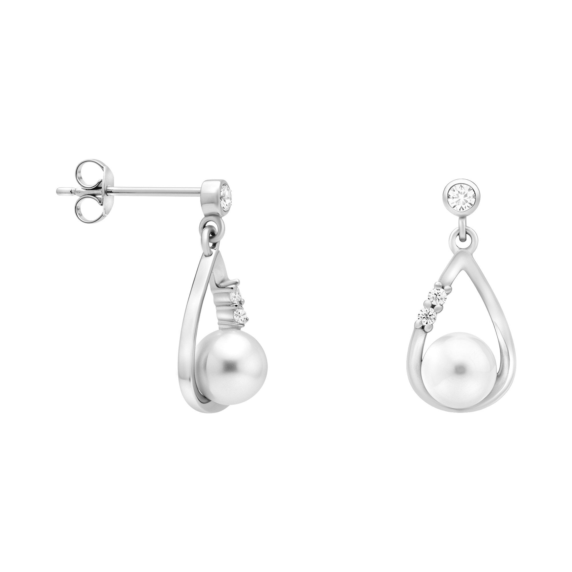 Sofia Milani Paar Ohrstecker Perle, 925 Silber Damen Schmuck - E1962 günstig online kaufen