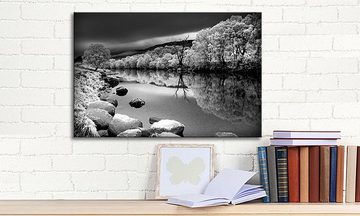 WandbilderXXL Leinwandbild Mystic River, Winterlandschaft (1 St), Wandbild,in 6 Größen erhältlich