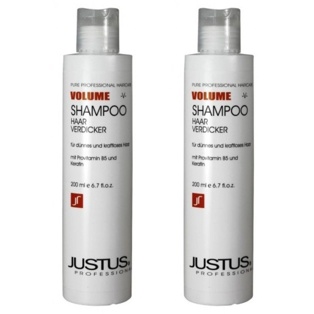 Haarshampoo Justus Volumen Shampoo Haarverdicker 2x 200ml