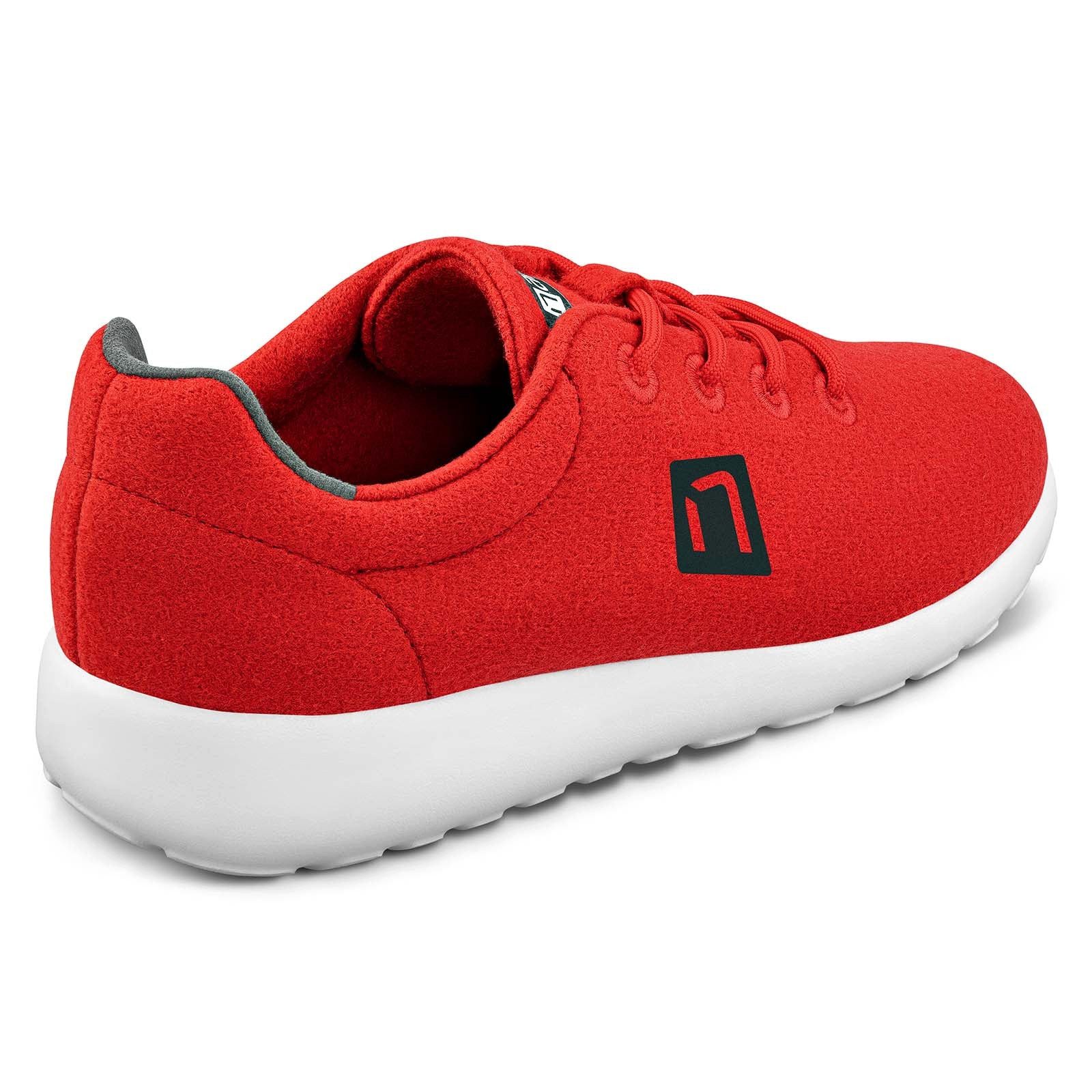 NANGA Merinorunner Wool (100% Schurwolle) rot Herren Sneaker