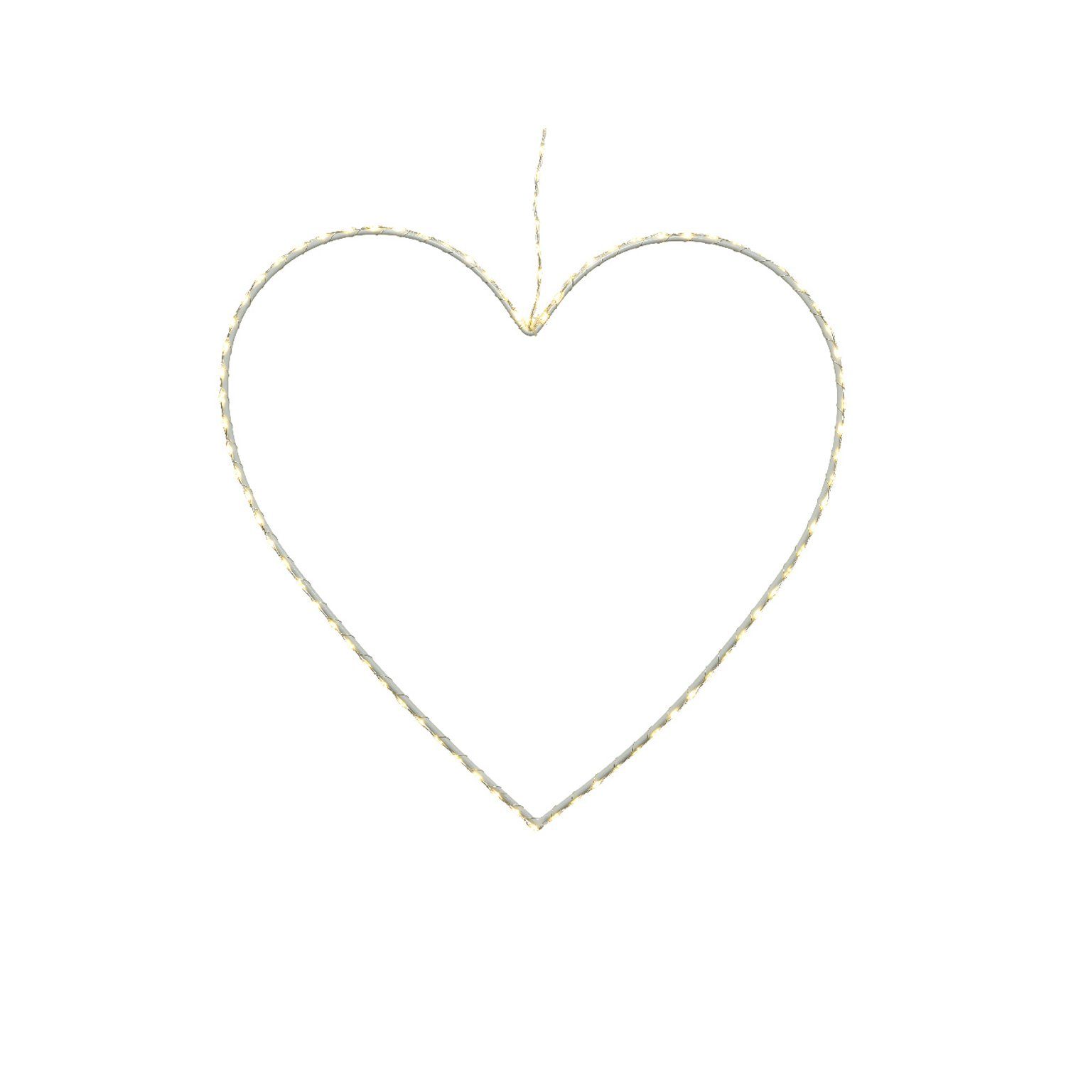 MARELIDA LED Dekolicht LED Herz Metallherz 120LED Leuchtherz hängend D: 38cm, LED Classic
