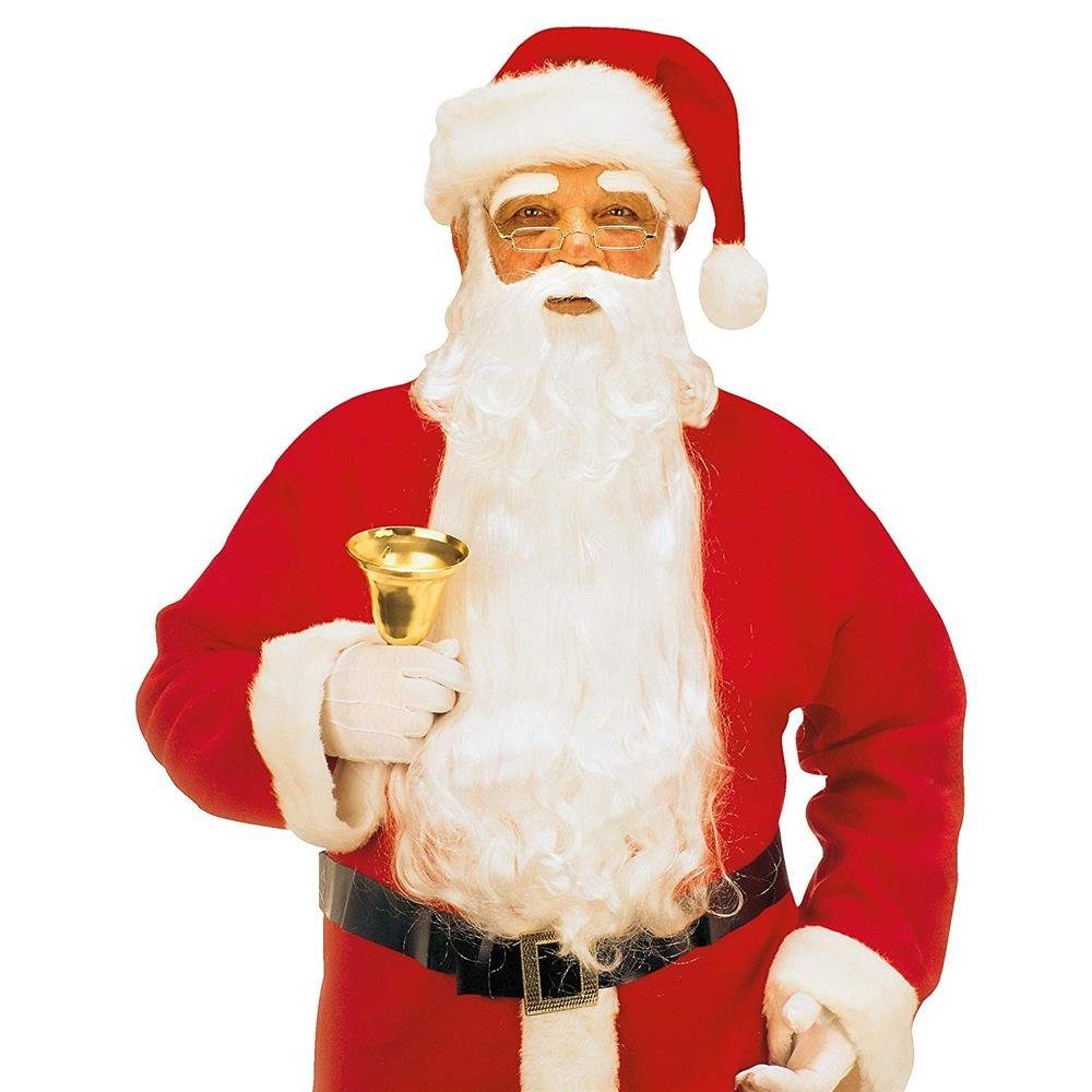 Kostüm-Perücke Weihnachtsmannbart Bart Nikolaus Weihnachtsmann Deluxe
