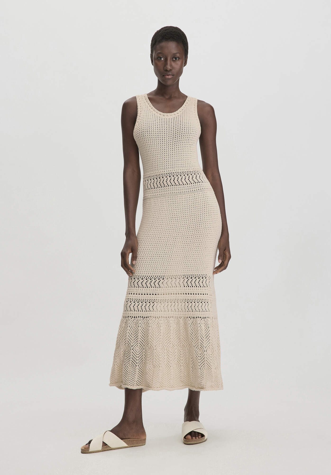 Hessnatur Strickkleid aus reiner Bio-Baumwolle (1-tlg) günstig online kaufen