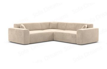 Sofa Dreams Ecksofa Polster Stoff Samtstoff Designer Sofa Mallorca L Form Stoffsofa, Loungesofa