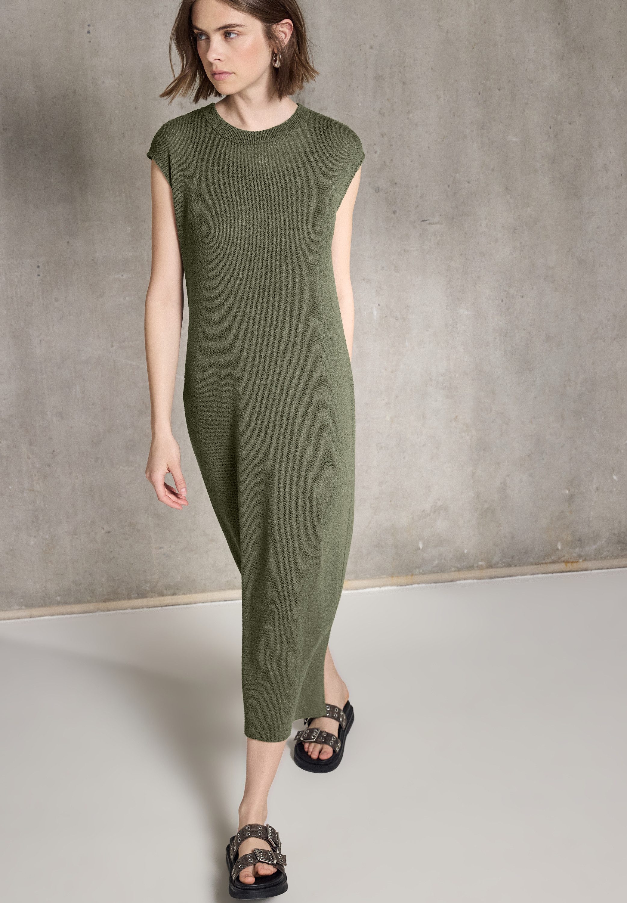 STREET ONE STUDIO Strickkleid mit Rundhalsausschnitt