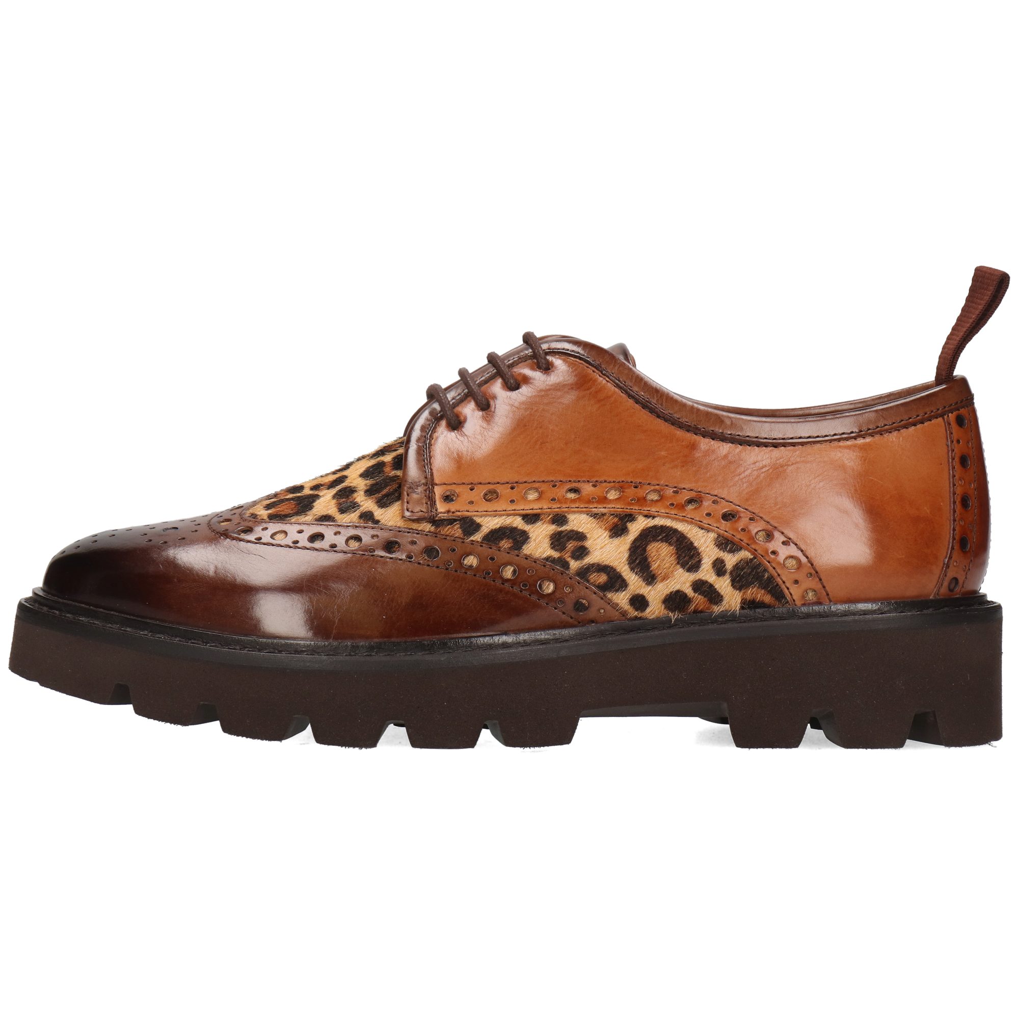 Melvin & Hamilton Selina 84 Leder-Plateau Schuhe für Damen Schnürschuh Plateausohlen, Echtes Leder
