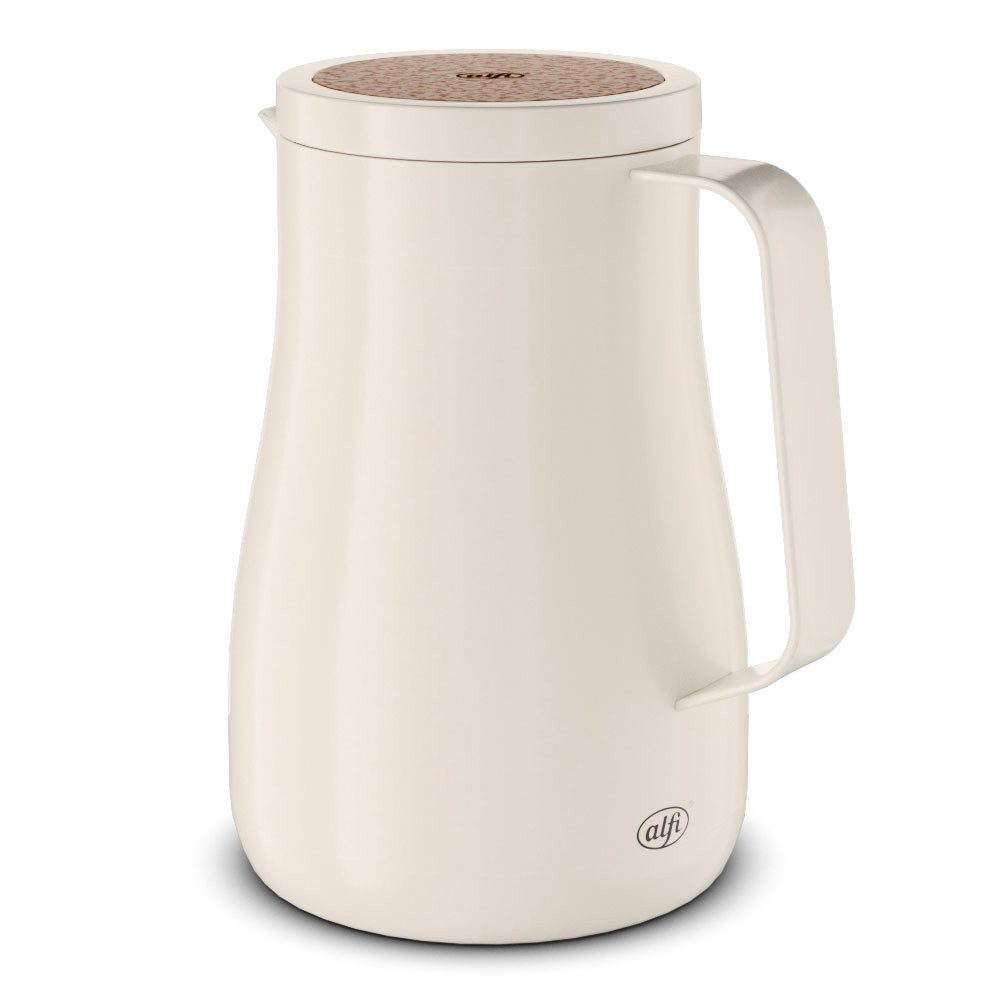 Alfi Isolierkanne STUDIO TEA, aus doppelwandigem Edelstahl, 0,7 l, (1-St), 12h heiß & 24h kalt, ergonomischer Griff, große Öffnung