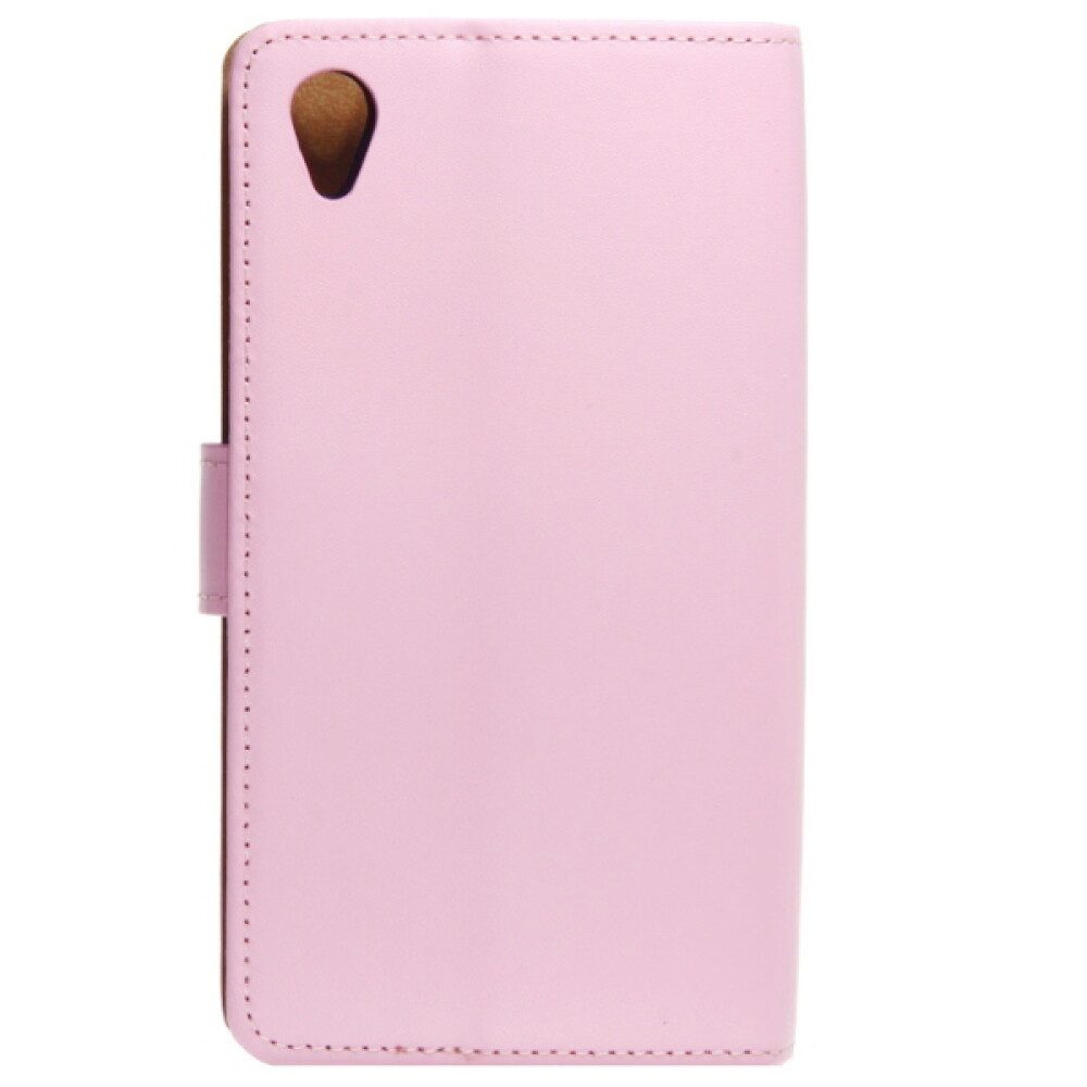 Handytasche Leder Handyhülle für Sony Xperia Z1 Pink Schutz Case 4250710547272 (Book Cover)