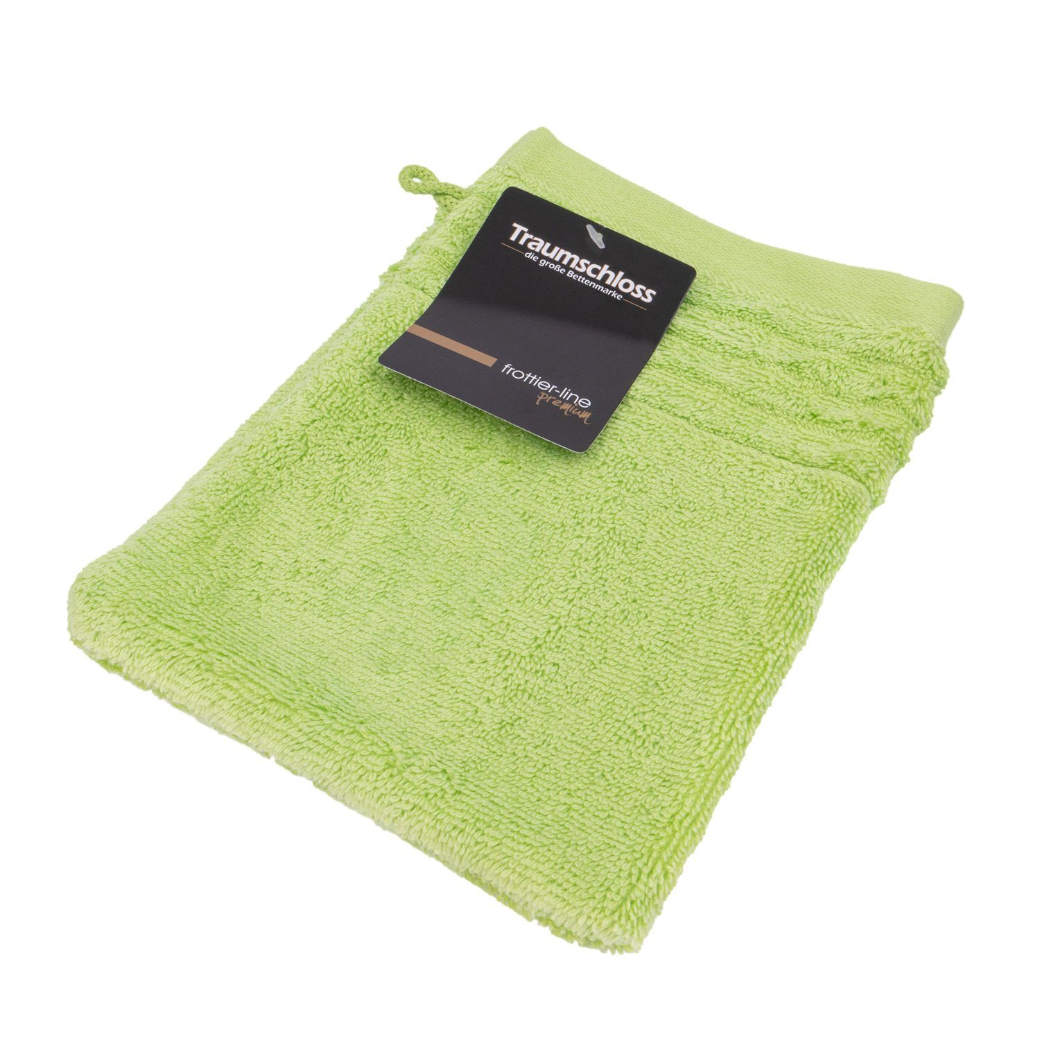Traumschloss Waschlappen Premium-Line (1-tlg), 100% amerikanische Supima Baumwolle mit 600g/m² grün