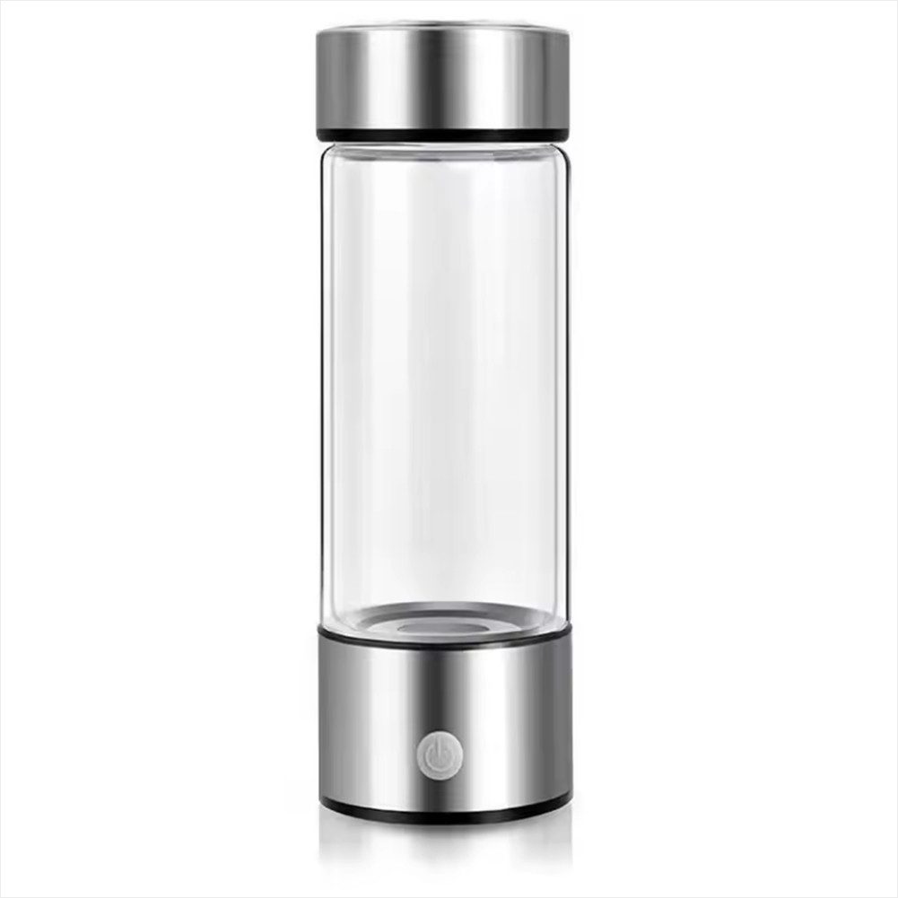 KingLux Trinkflasche Wasserstoffflasche 420Ml, Wiederaufladbar, Wasserstoffreicher Becher, 420ml, Edelstahl