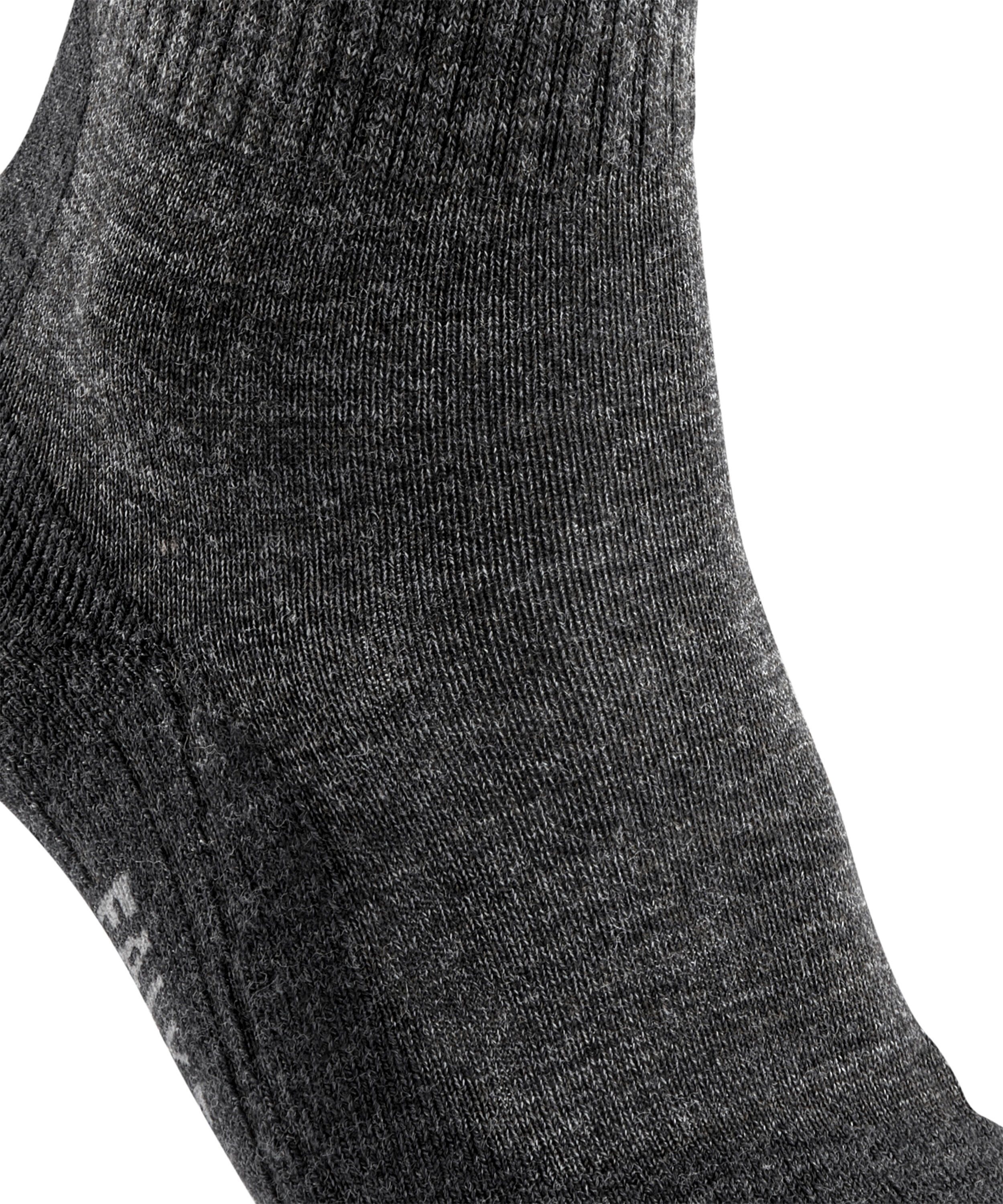 FALKE Wandersocken Wool Komfort smog Mittelgebirge (3150) TK2 im (1-Paar) Explore hoher