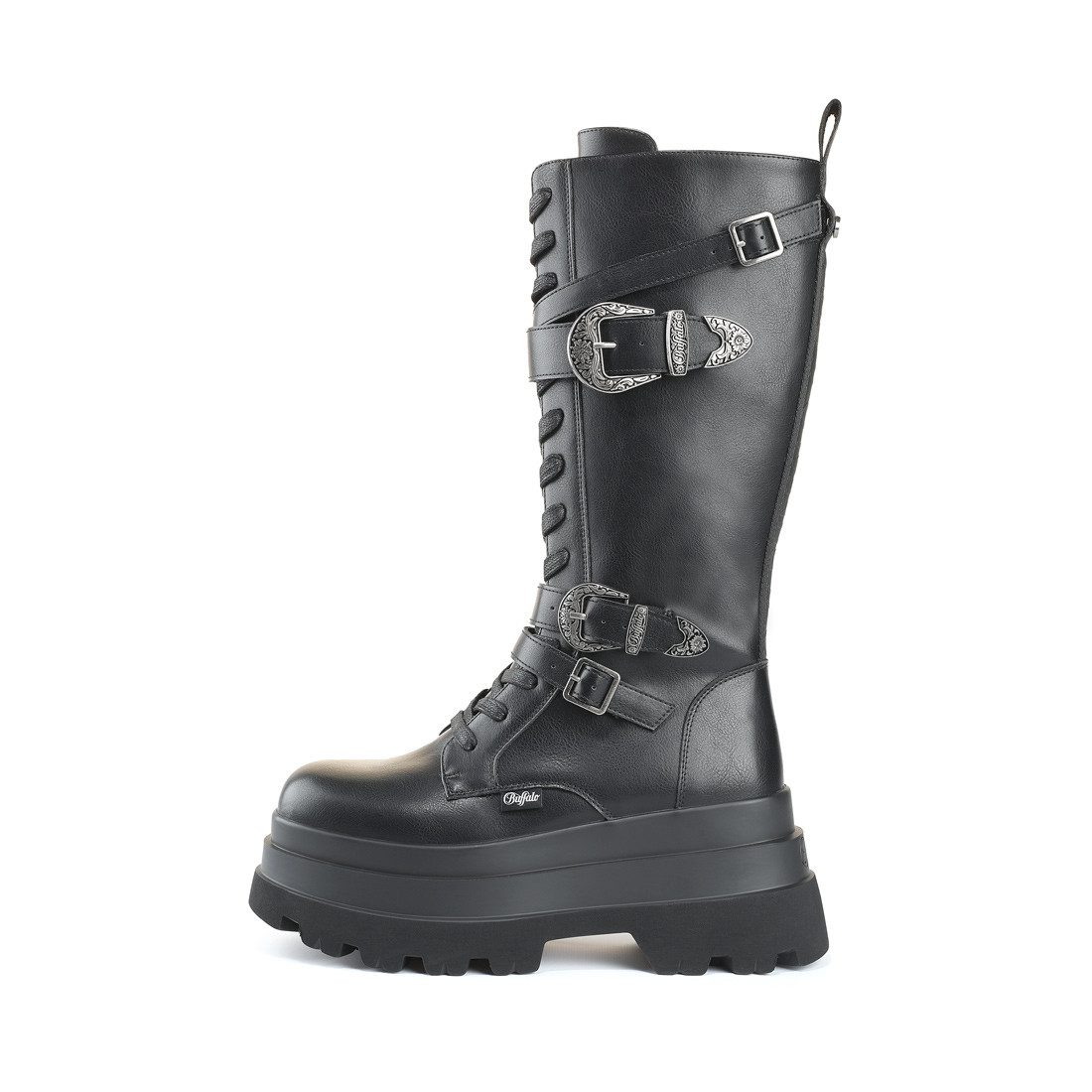 Buffalo JUPITER WEST LACE UP HIGH Schnürstiefel Plateaustiefel mit Memory Foam-Innensohle
