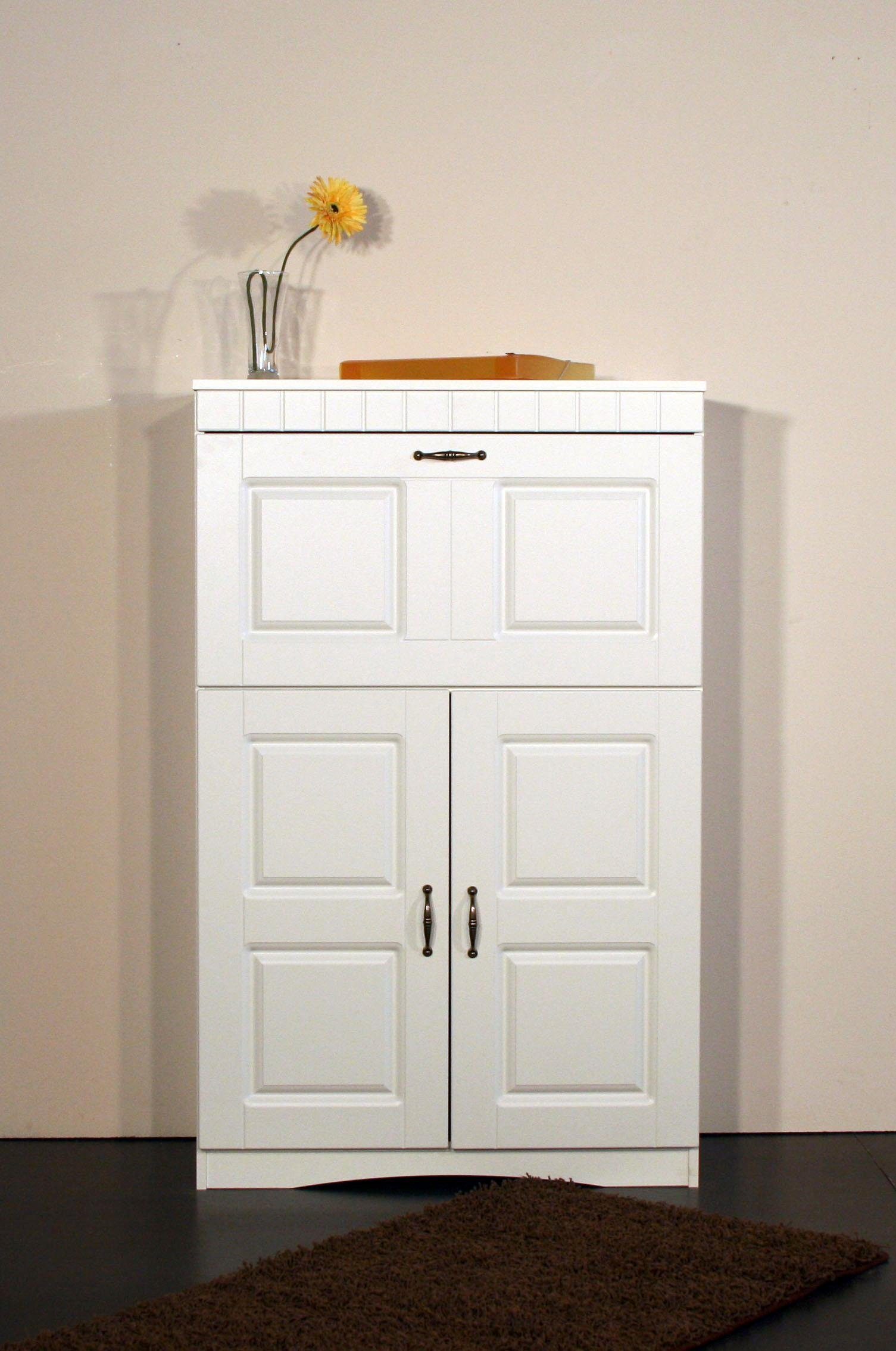 VOGL Möbelfabrik Sekretär Hans, Sekretär, kompakter PC-Schrank im Landhausstil, Breite 78 cm, Made in Germany
