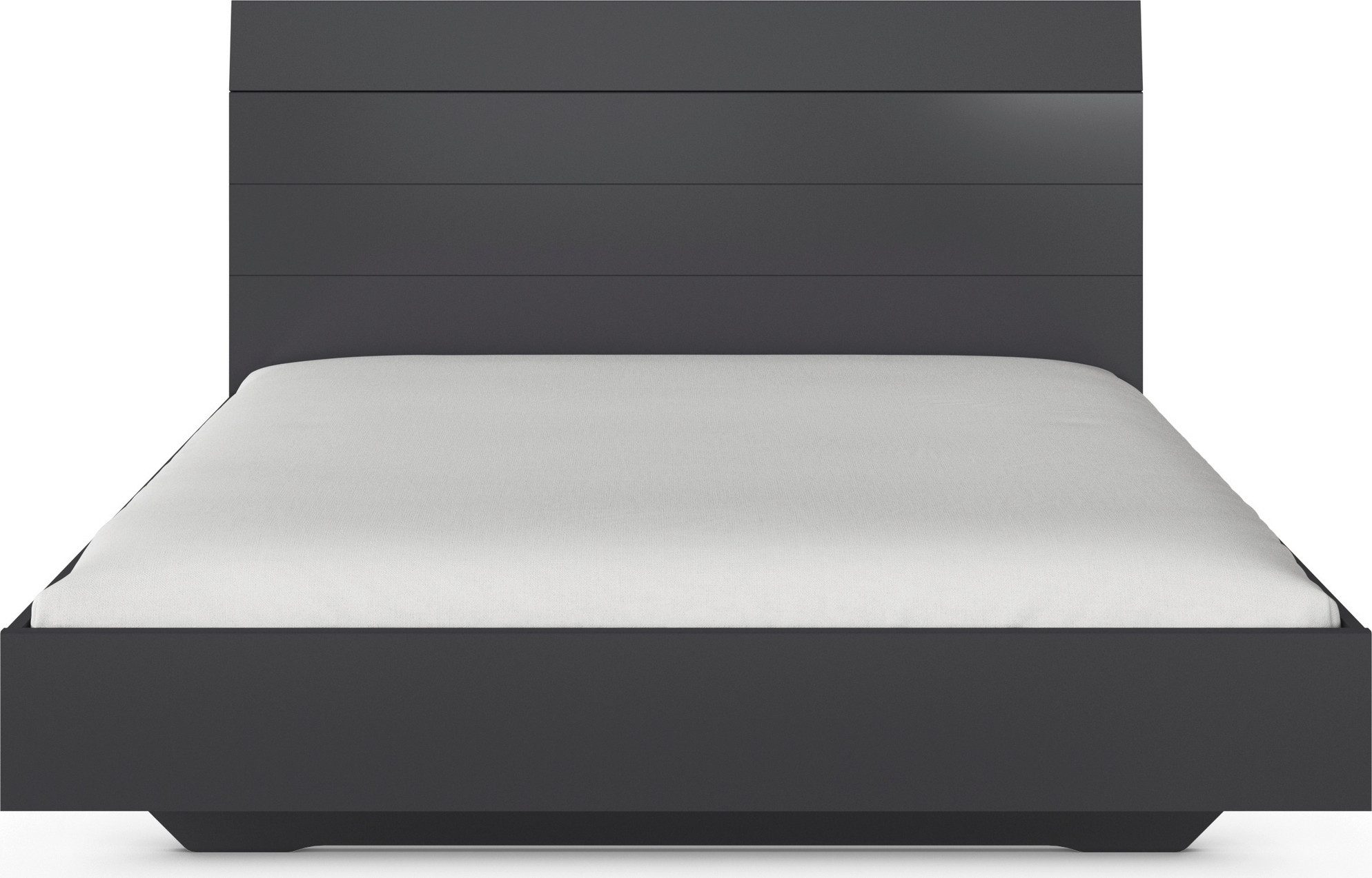 OTTO home Futonbett Bett Doppelbett Holzbett AGORDO (180x200 cm), mit hohem Kopfteil und schwebender Optik MADE IN GERMANY