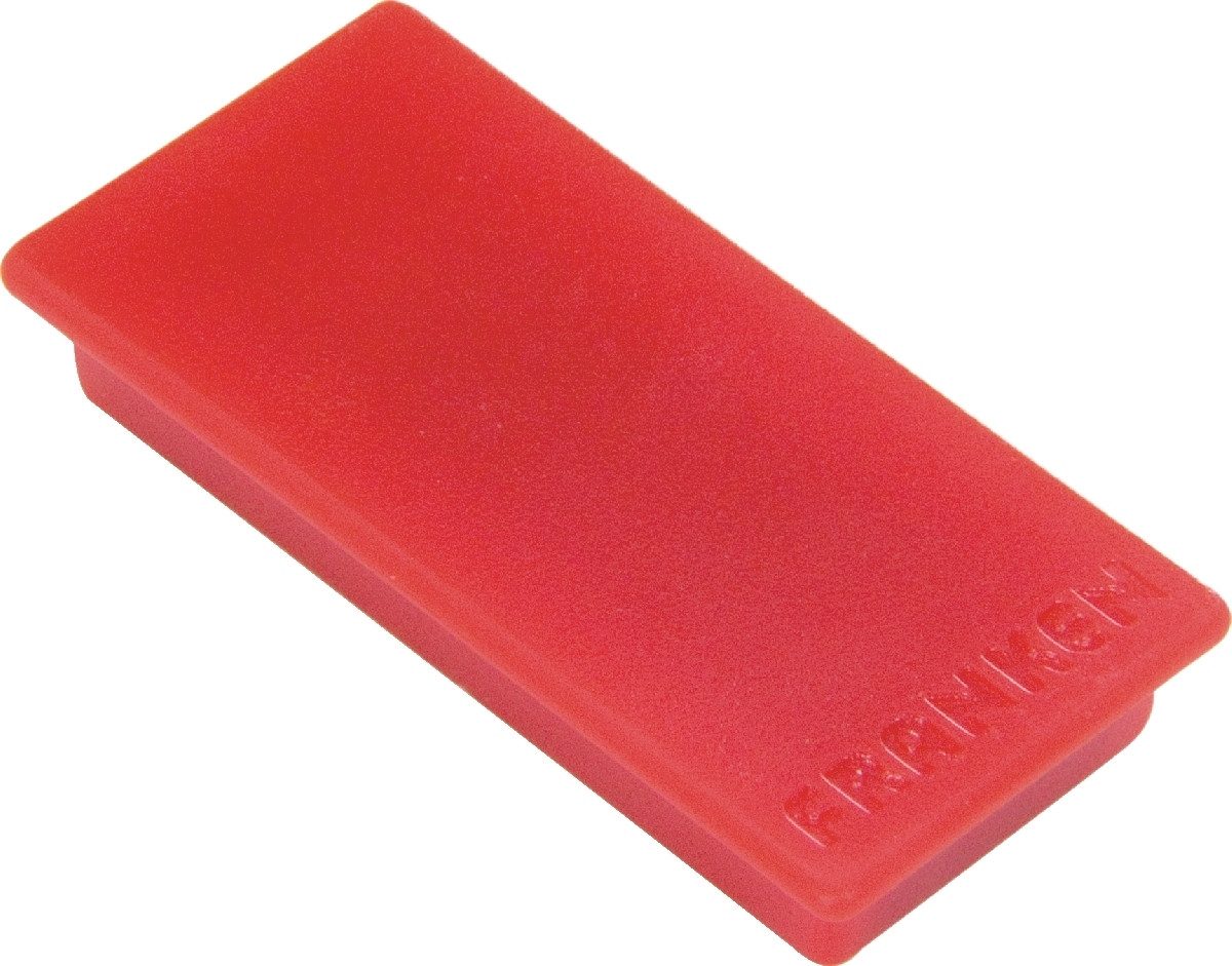 FRANKEN Magnet Haftmagnet 23x50mm rot VE=10 Stück