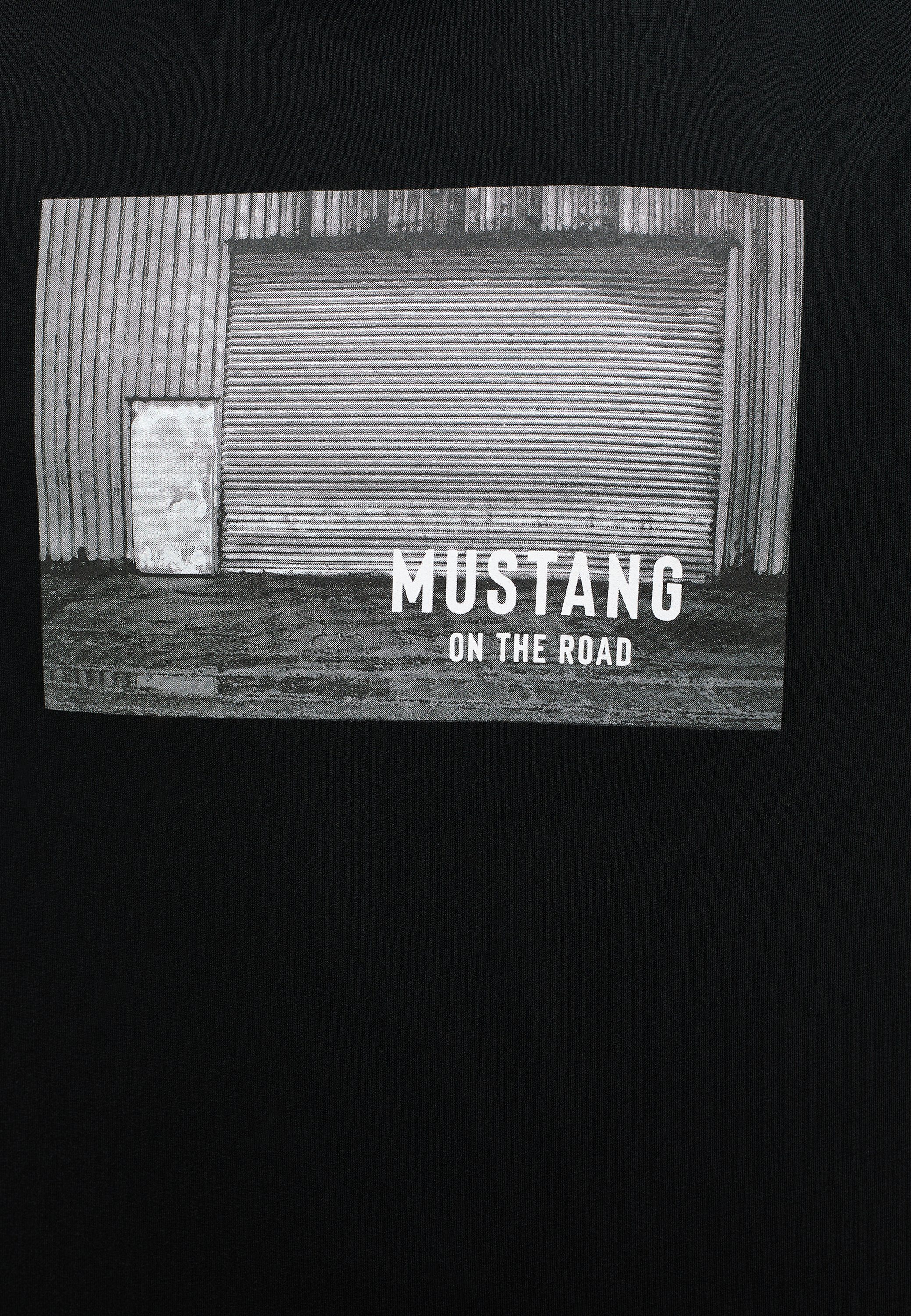 Mustang Print-Shirt MUSTANG Kurzarmshirt