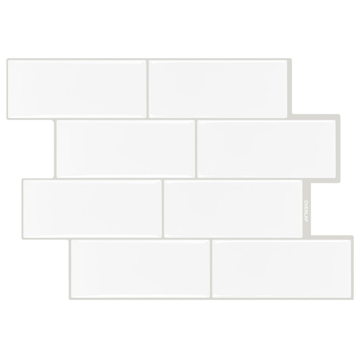 Coonoor Küchenrückwand selbstklebend Spritzschutz Küche 3d Wandpaneele 29.36 x 21.3cm, (10-tlg)