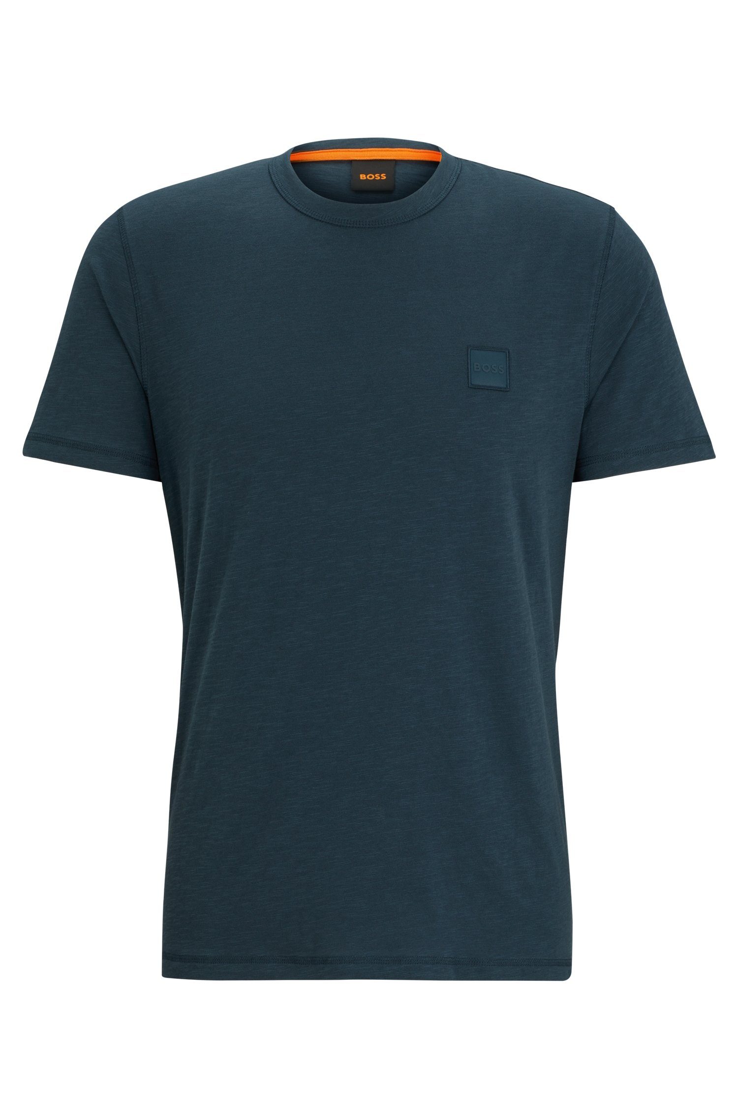 BOSS ORANGE T-Shirt Tegood Logo auf Open_Green388 der Brust BOSS mit
