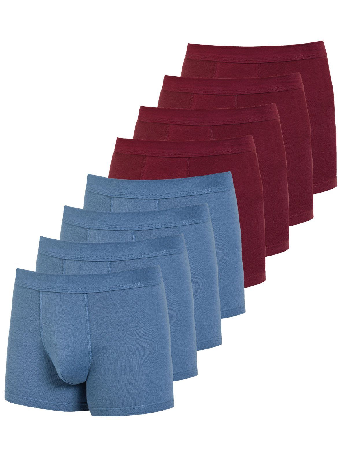 Pants Herren 8er Retro Sparpack Bio rubin - (Spar-Set, KUMPF Pants atlantis 8-St) Cotton