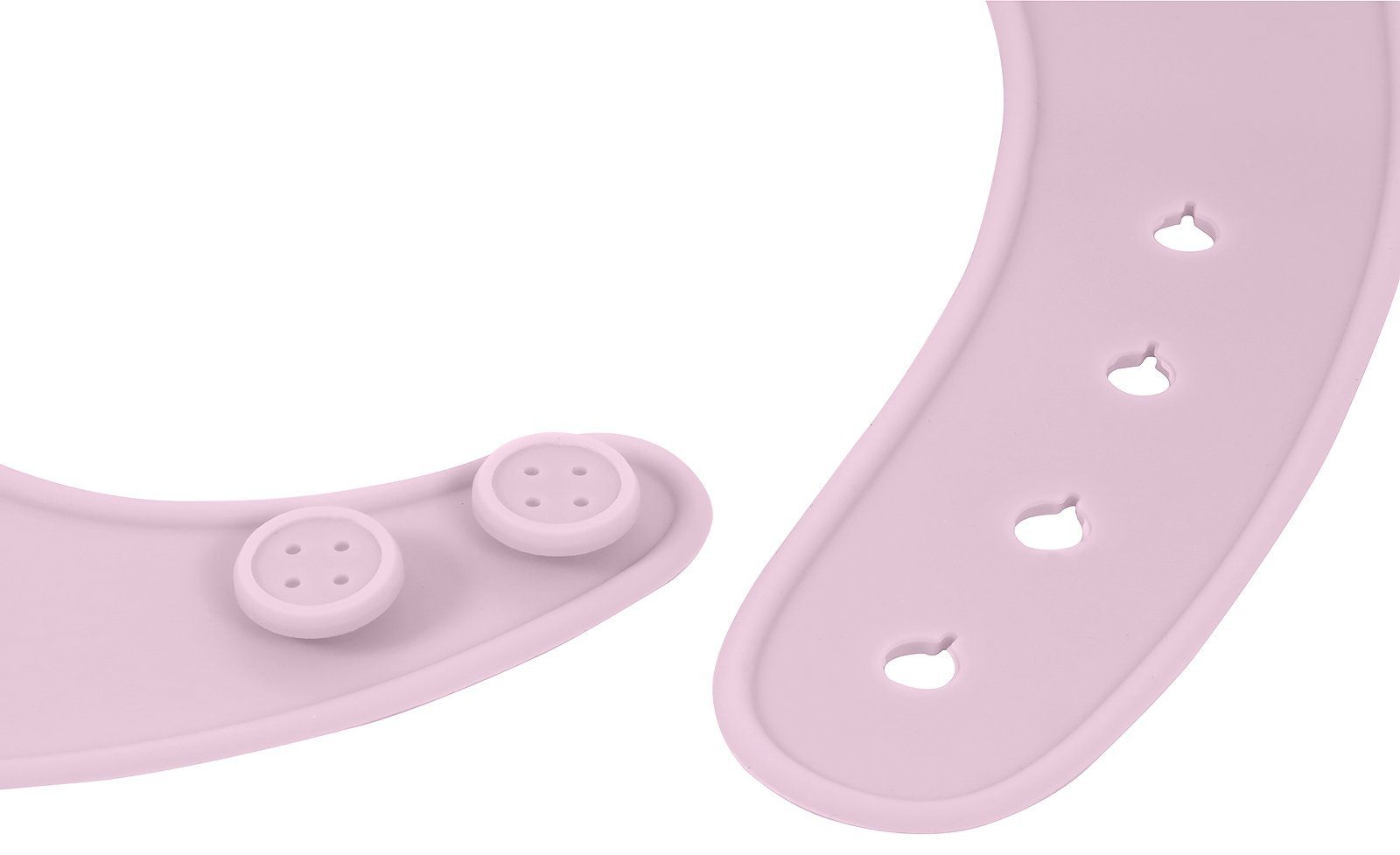 KINDSGUT Lätzchen Silikonlätzchen, (1-St), Tisch-Hilfe, zartrosa, BPA-frei, für Babys und Kleinkinder