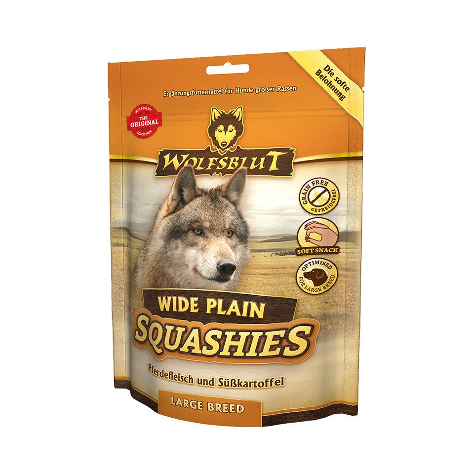 Wolfsblut Squashies Wide Plain Large Breed 300 g, Snack für: Hund