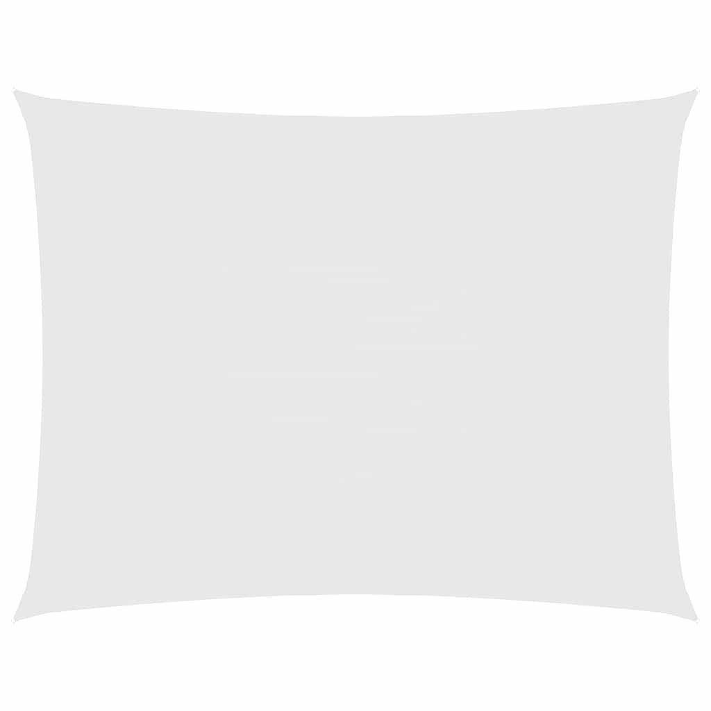 vidaXL Sonnensegel Sonnensegel Oxford-Gewebe Rechteckig 2,5x4 m Weiß, (1-tlg)