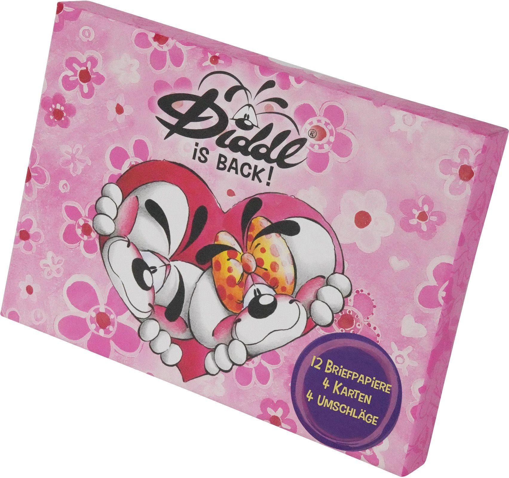 Diddl Briefpapier Diddl Briefpapier-Set 20-tlg. – 12 Briefpapiere, 4 Karten, 4 Umschläge