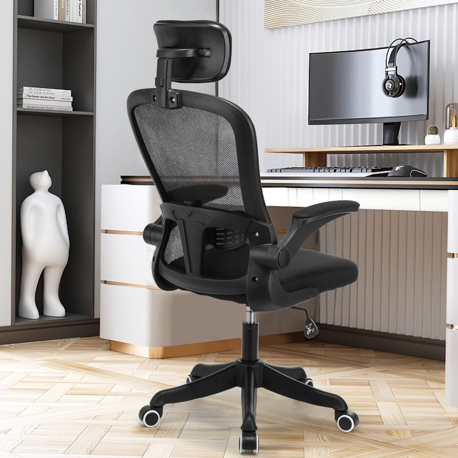 oyajia Bürostuhl Ergonomisch Schreibtischstuhl mit Verstellbarer günstig online kaufen