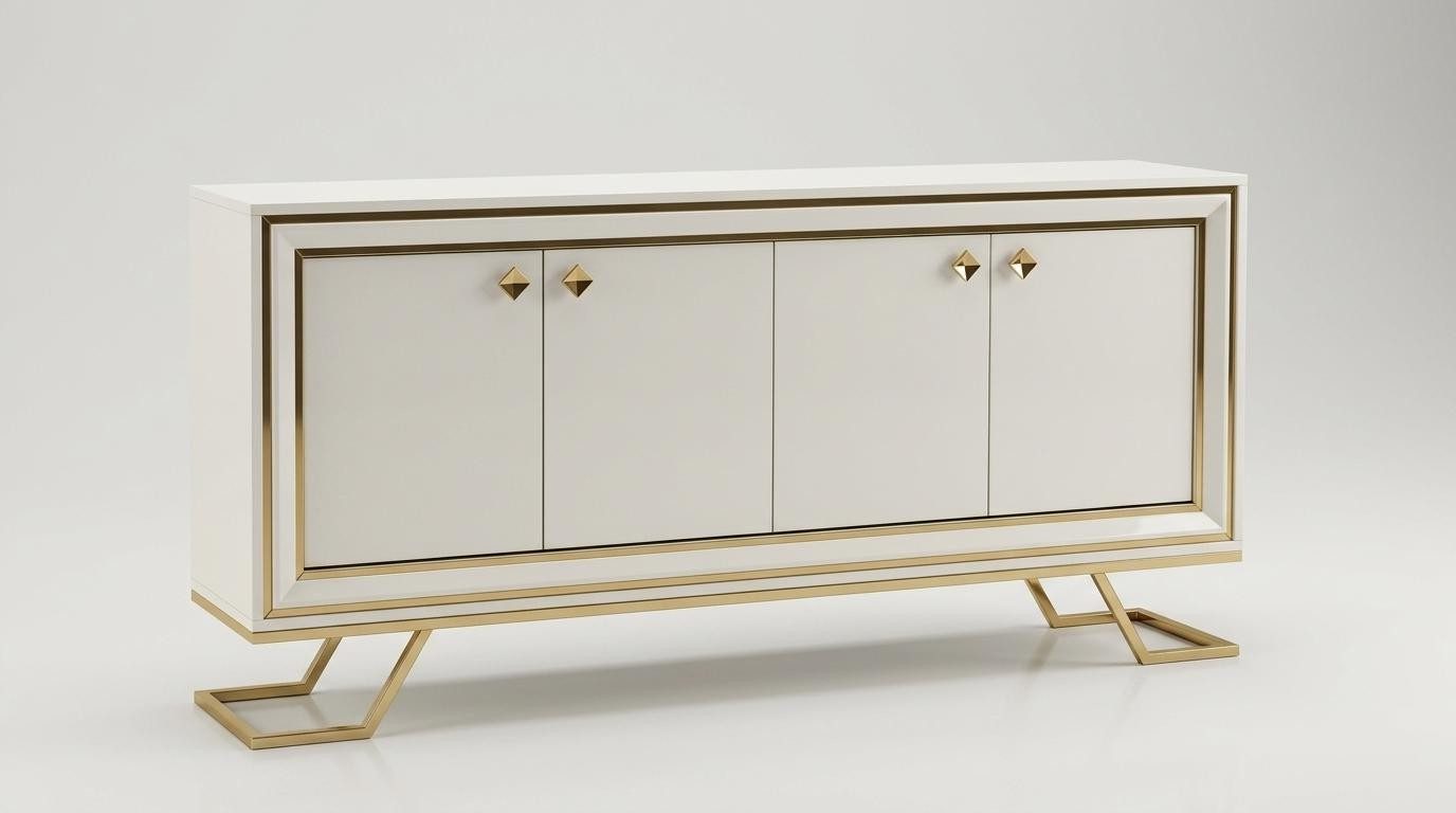 Xlmoebel Konsole Konsole modern weiß Wohnzimmer praktisch komfortabel geräumig (1-tlg)