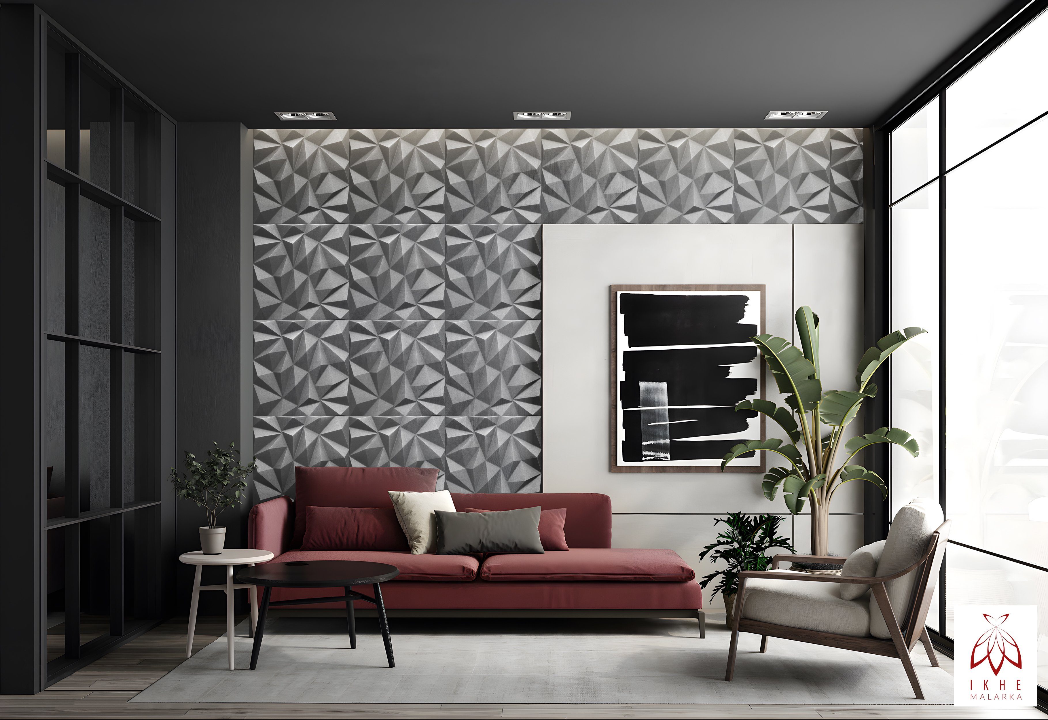 IKHEMalarka 3D Wandpaneel aus Polystyrol Styropor XPS 4m²/16 Stück, BxL: 50 günstig online kaufen