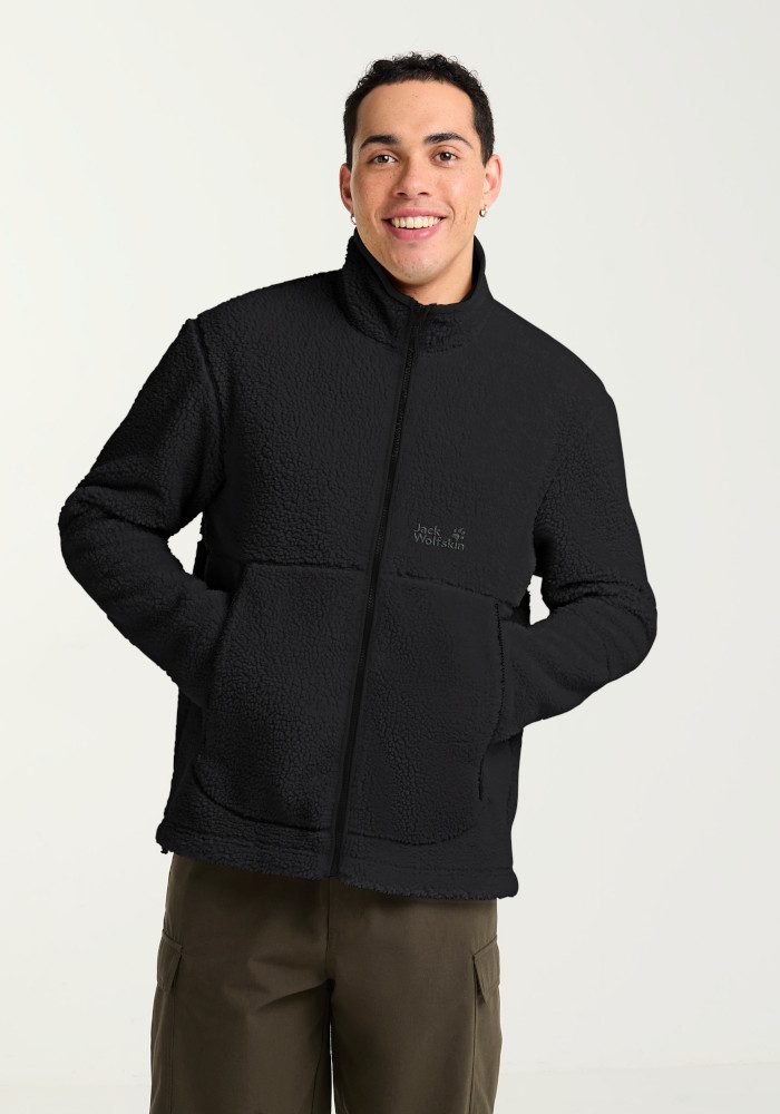 Jack Wolfskin Fleecejacke STONE LITE JKT M wind- und wasserabweisend, atmungsaktiv, aus Polyester