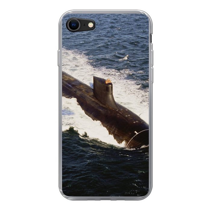MuchoWow Handyhülle Ein U-Boot geht unter Wasser Handyhülle Apple iPhone SE (2020) Smartphone-Bumper Print Handy