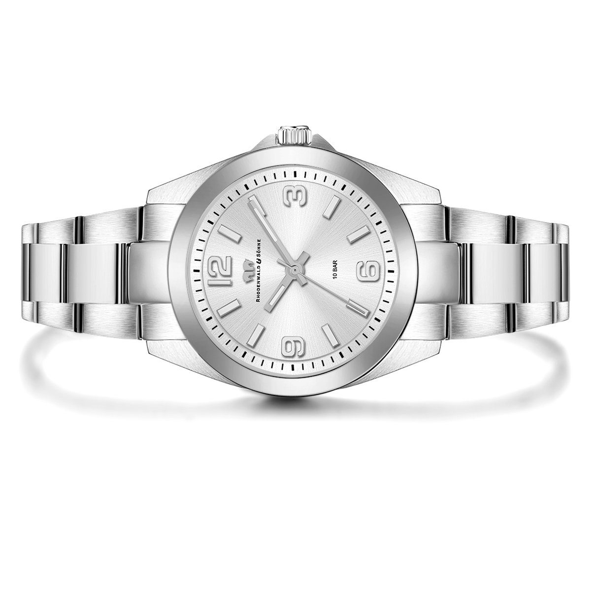 Rhodenwald & Söhne Quarzuhr Majestia silber, Quarzuhr günstig online kaufen