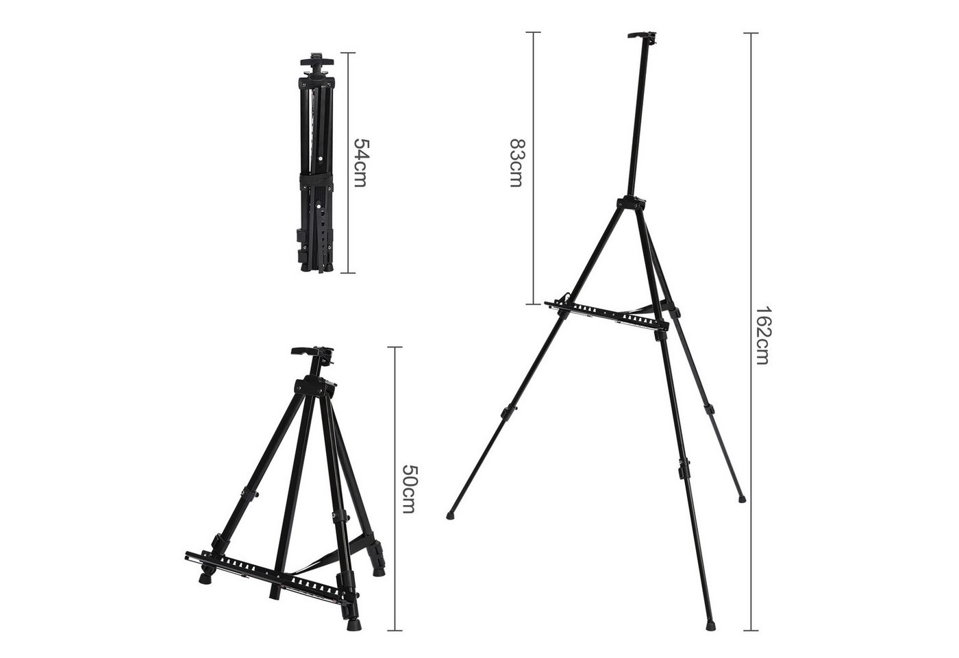 Thumbnail - Youyijia Leinwandstaffelei Aluminium Easel 52-160 cm Adjustable Field Easel